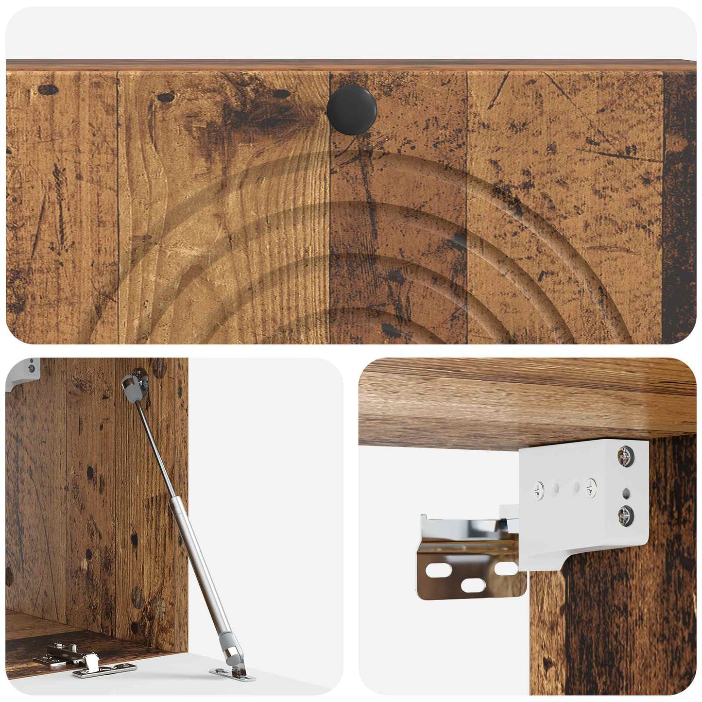 Væghængt TV-skab Gammelt træ 98 x 31 x 30 cm Konstrueret træ