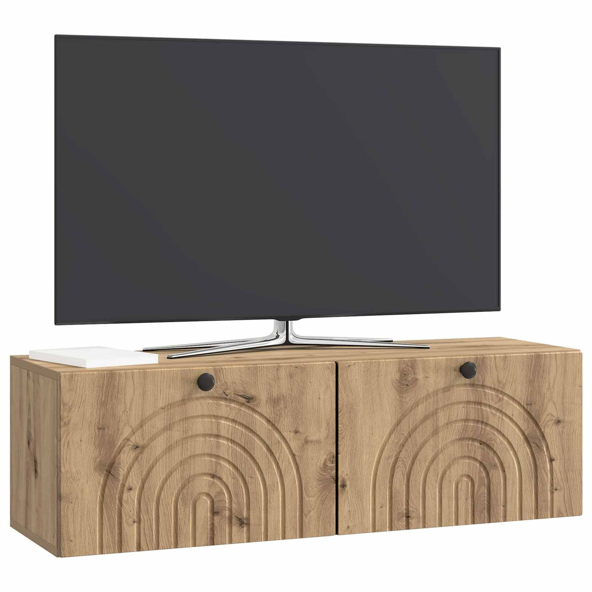 Væghængt TV-skab 98 x 31 x 30 cm Artisan-eg Konstrueret træ