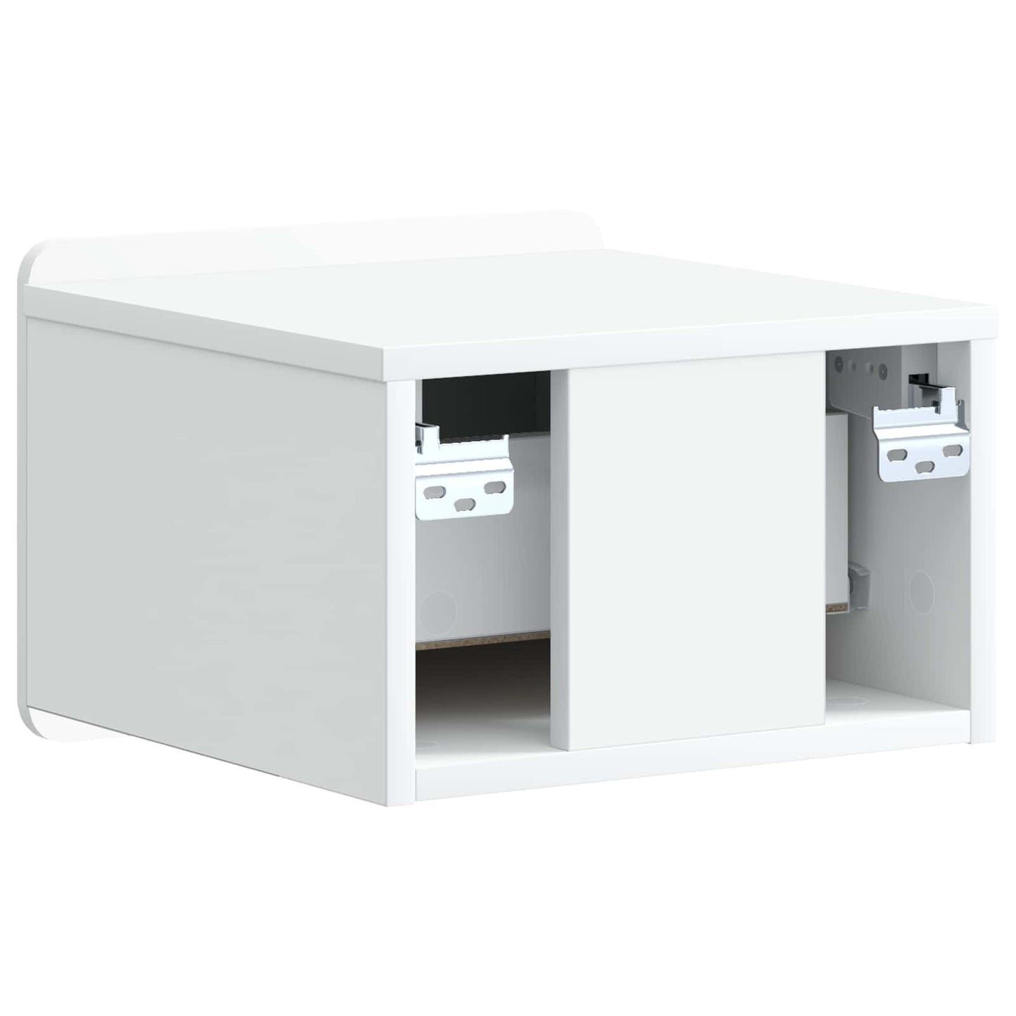 Væghængt Natbord Hvid 33 x 34,5 x 24 cm Konstrueret træ