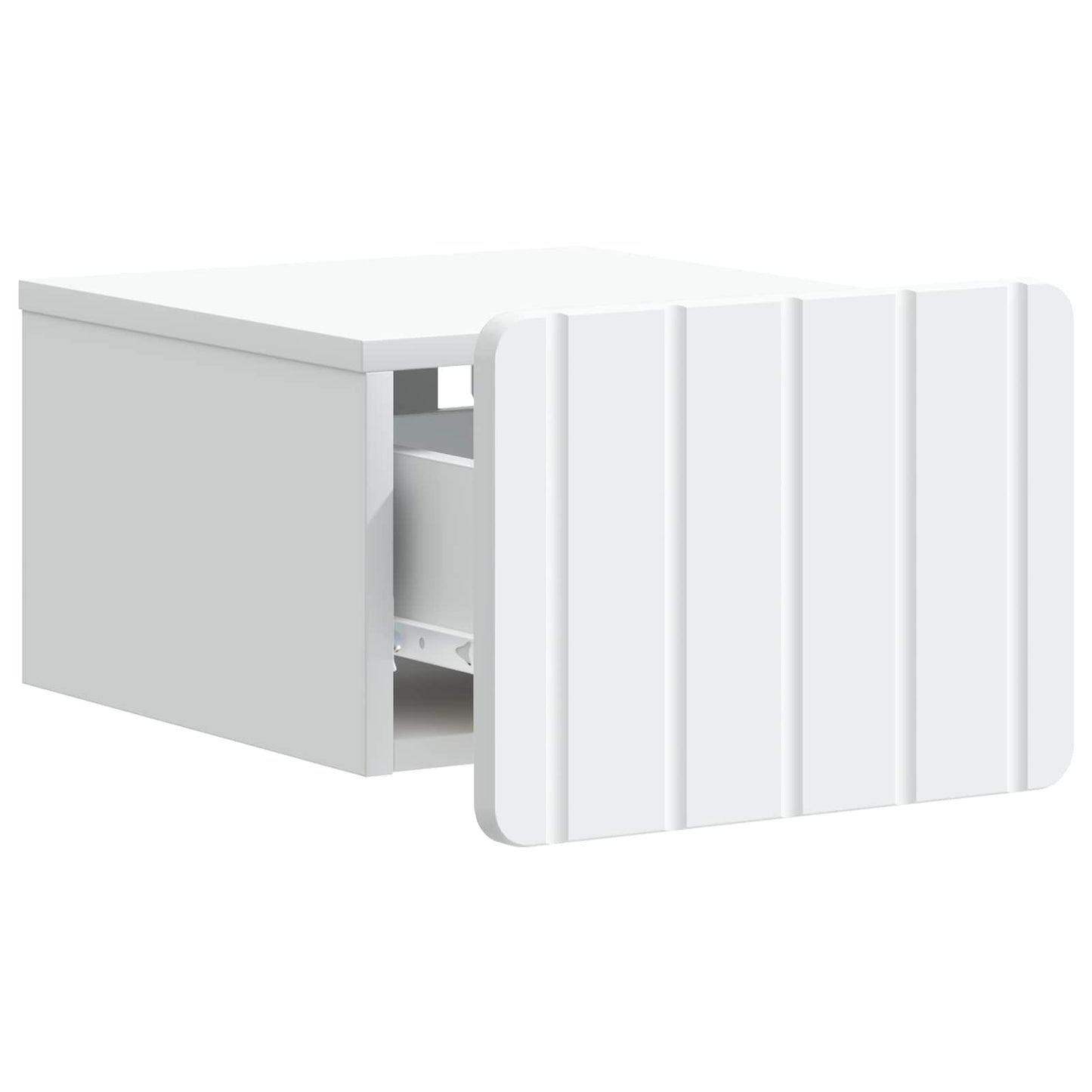 Væghængt Natbord 2 stk. Hvid 33 x 34,5 x 24 cm Konstrueret træ