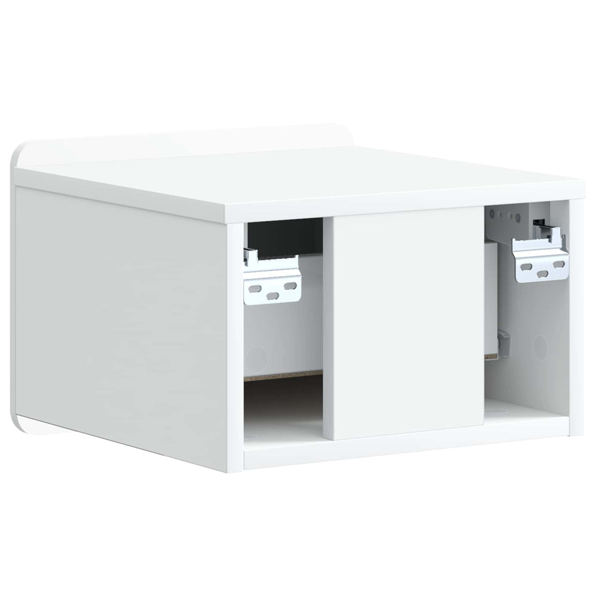 Væghængt Natbord 2 stk. Hvid 33 x 34,5 x 24 cm Konstrueret træ