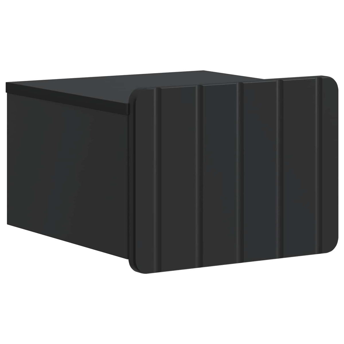 Væghængt Natbord 2 stk. Sort 33 x 34,5 x 24 cm Konstrueret træ