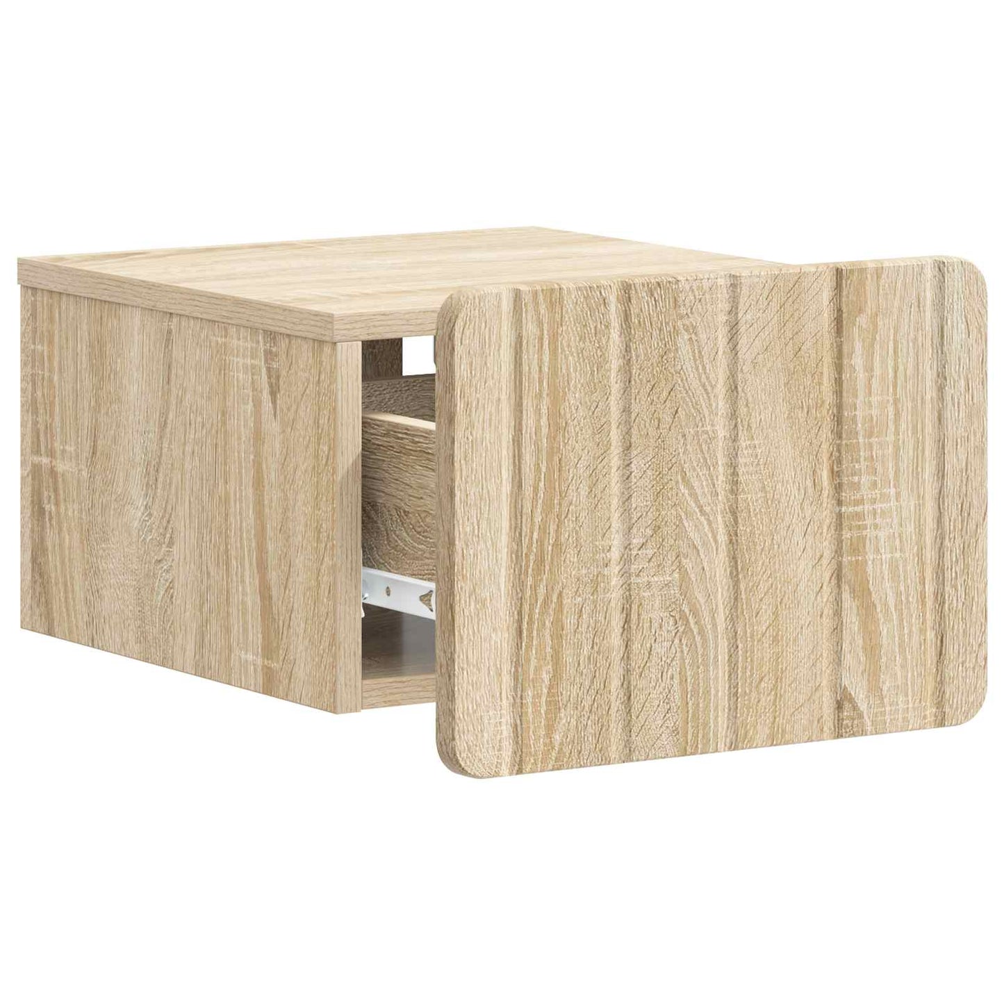 Væghængt Natbord Sonoma-eg 33 x 34,5 x 24 cm Konstrueret træ