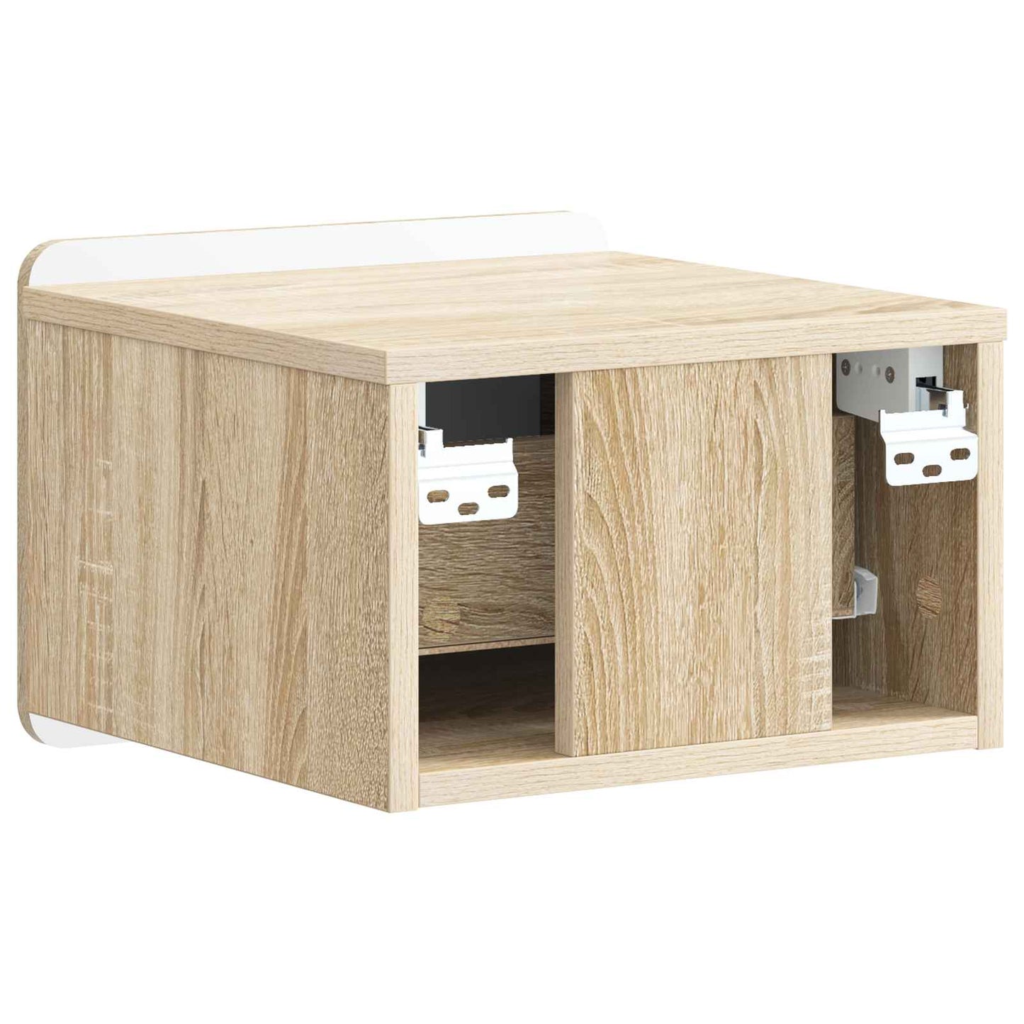 Væghængt Natbord Sonoma-eg 33 x 34,5 x 24 cm Konstrueret træ