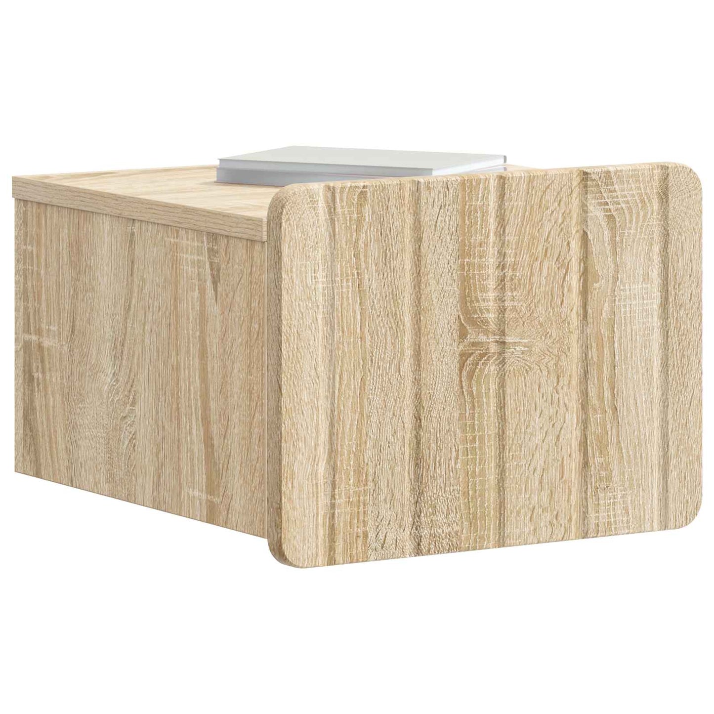 Væghængt Natbord Sonoma-eg 33 x 34,5 x 24 cm Konstrueret træ