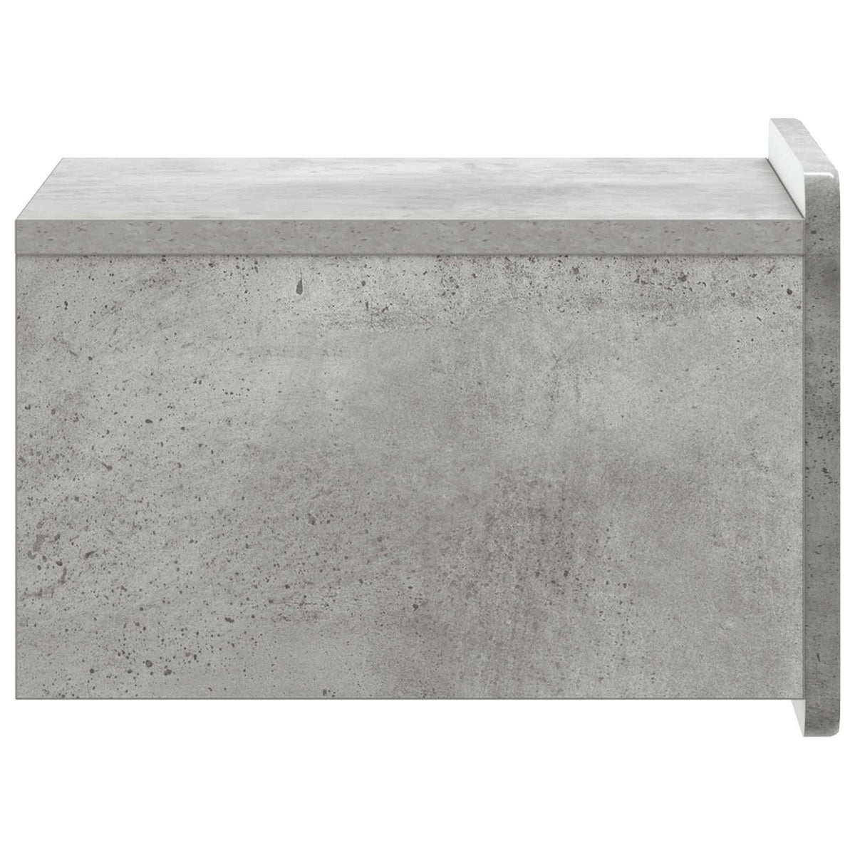 Væghængt Natbord Betongrå 33 x 34,5 x 24 cm Konstrueret træ