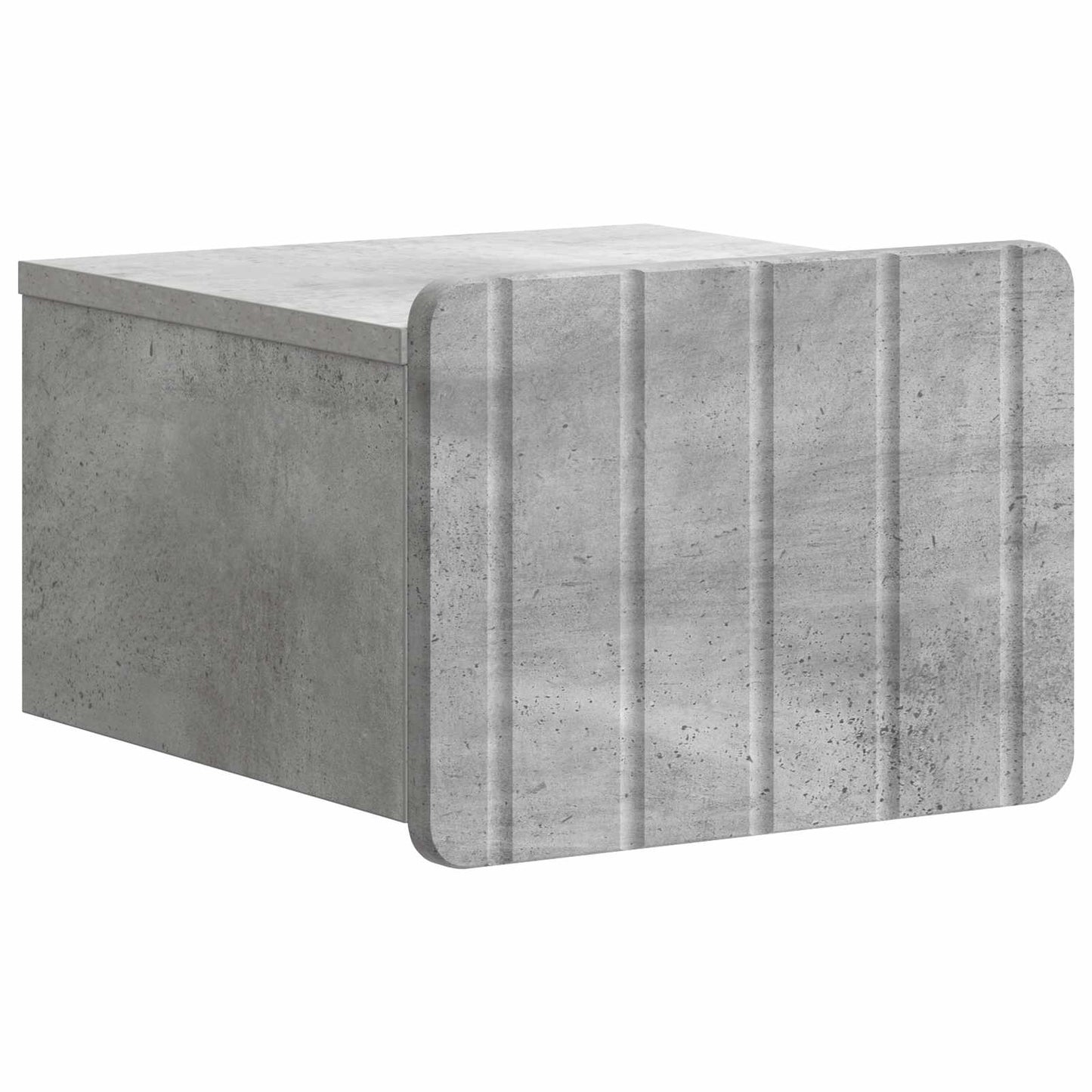 Væghængt Natbord 2 stk. Betongrå 33 x 34,5 x 24 cm