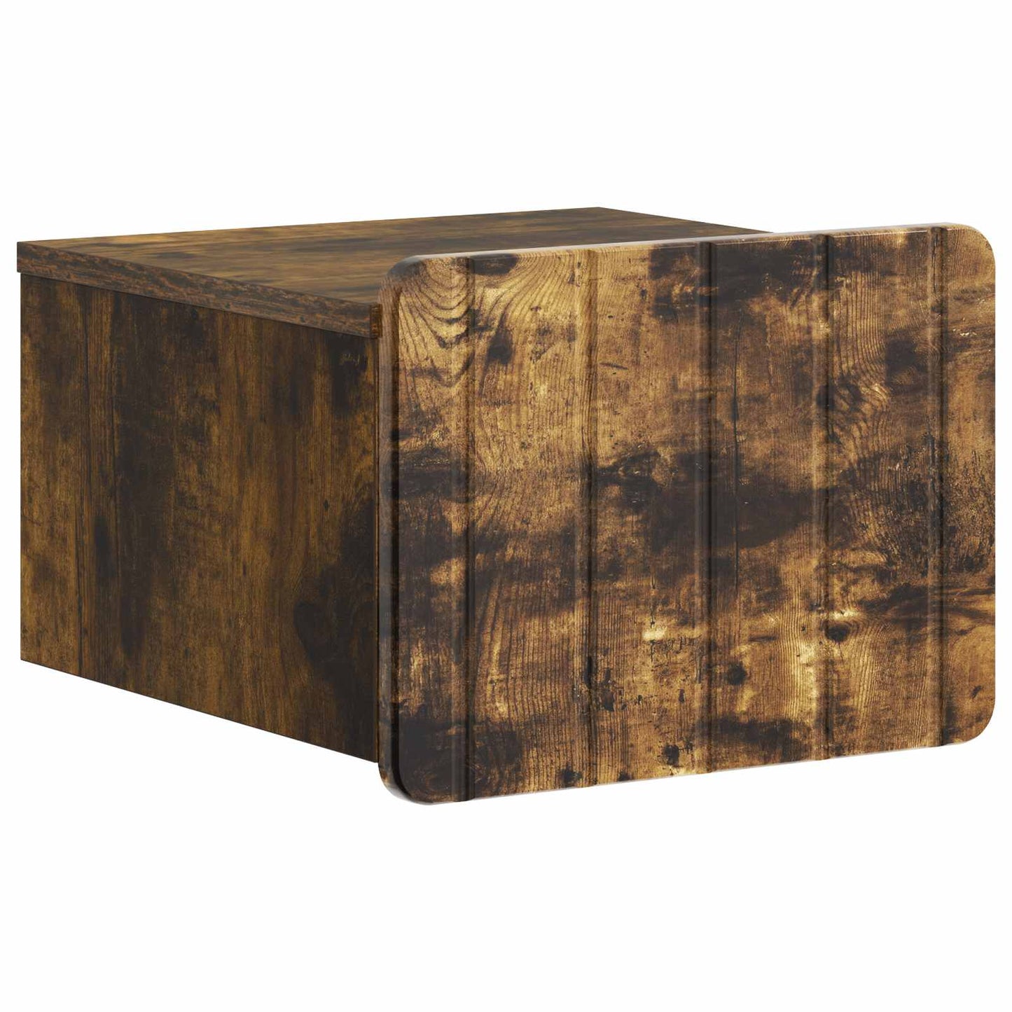Væghængt Natbord Røget eg 33 x 34,5 x 24 cm Konstrueret træ