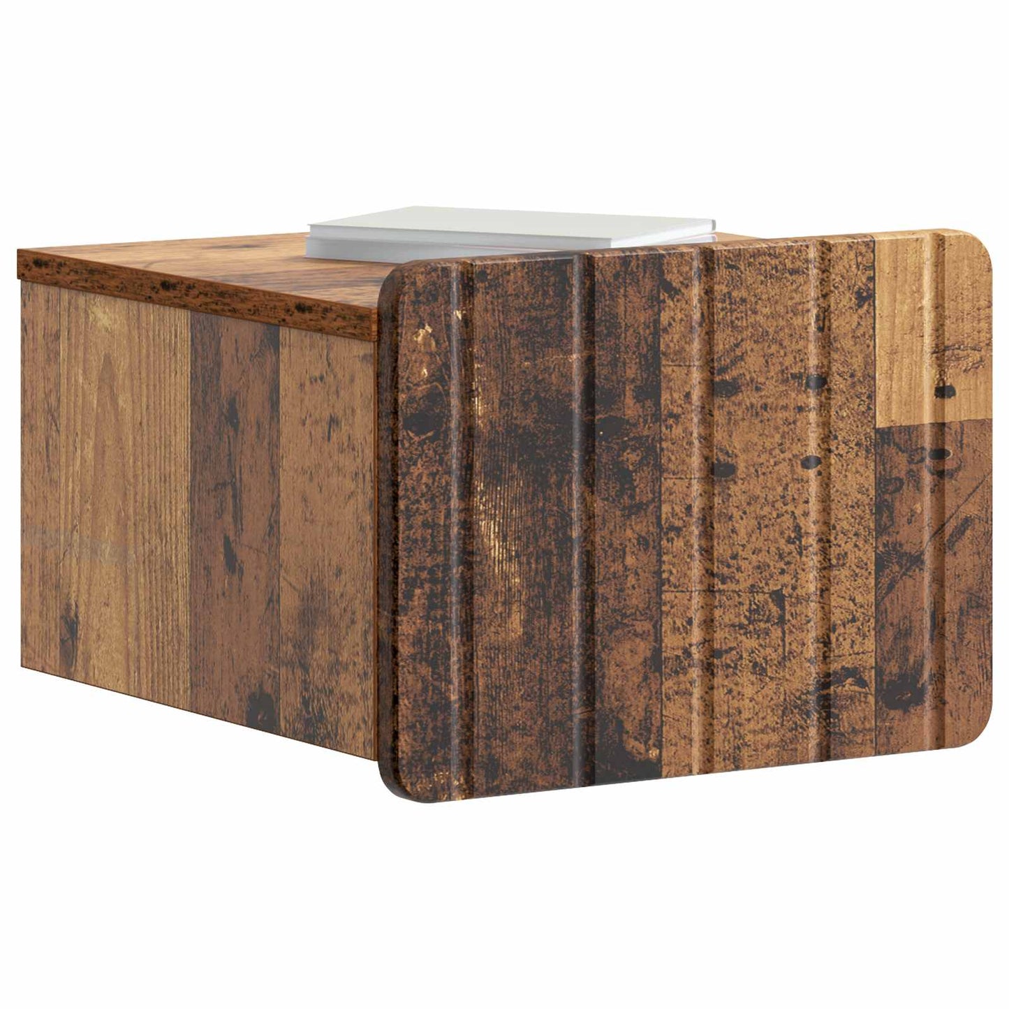 Væghængt Natbord Gammelt træ 33 x 34,5 x 24 cm Konstrueret træ