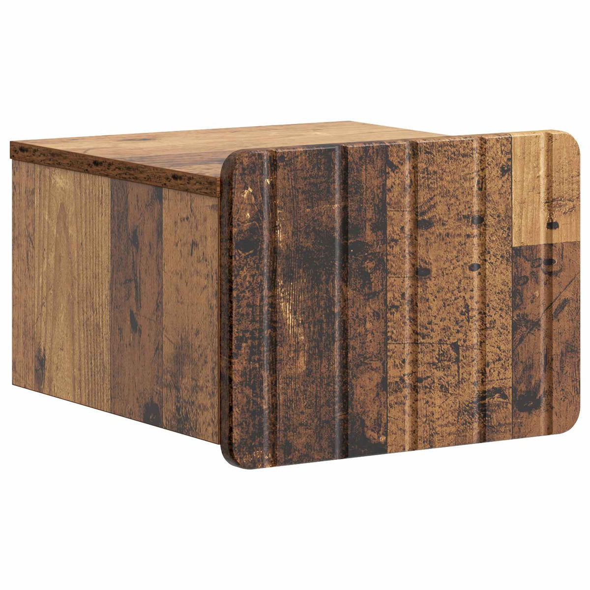 Væghængt Natbord 2 stk. Gammelt træ 33 x 34,5 x 24 cm
