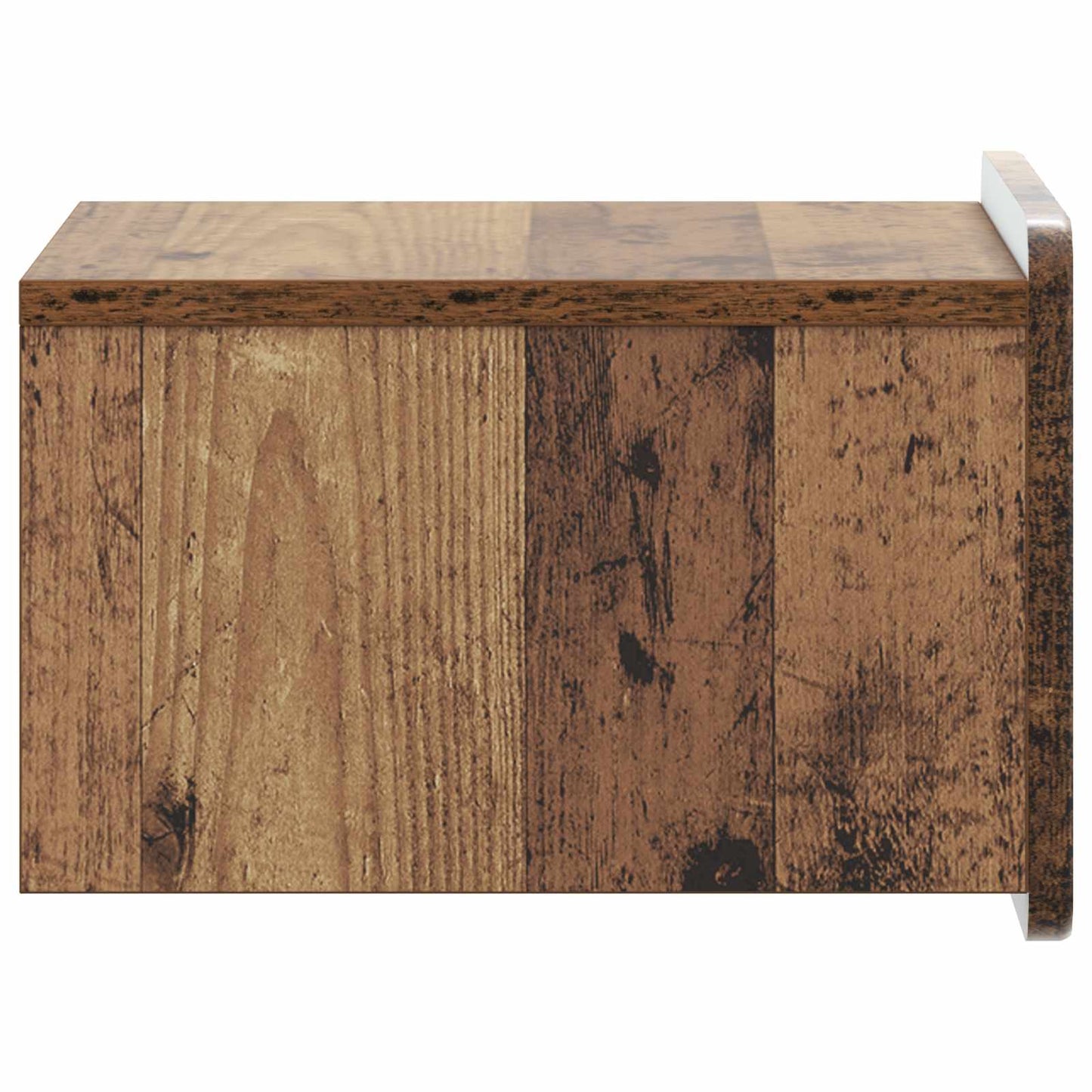 Væghængt Natbord 2 stk. Gammelt træ 33 x 34,5 x 24 cm