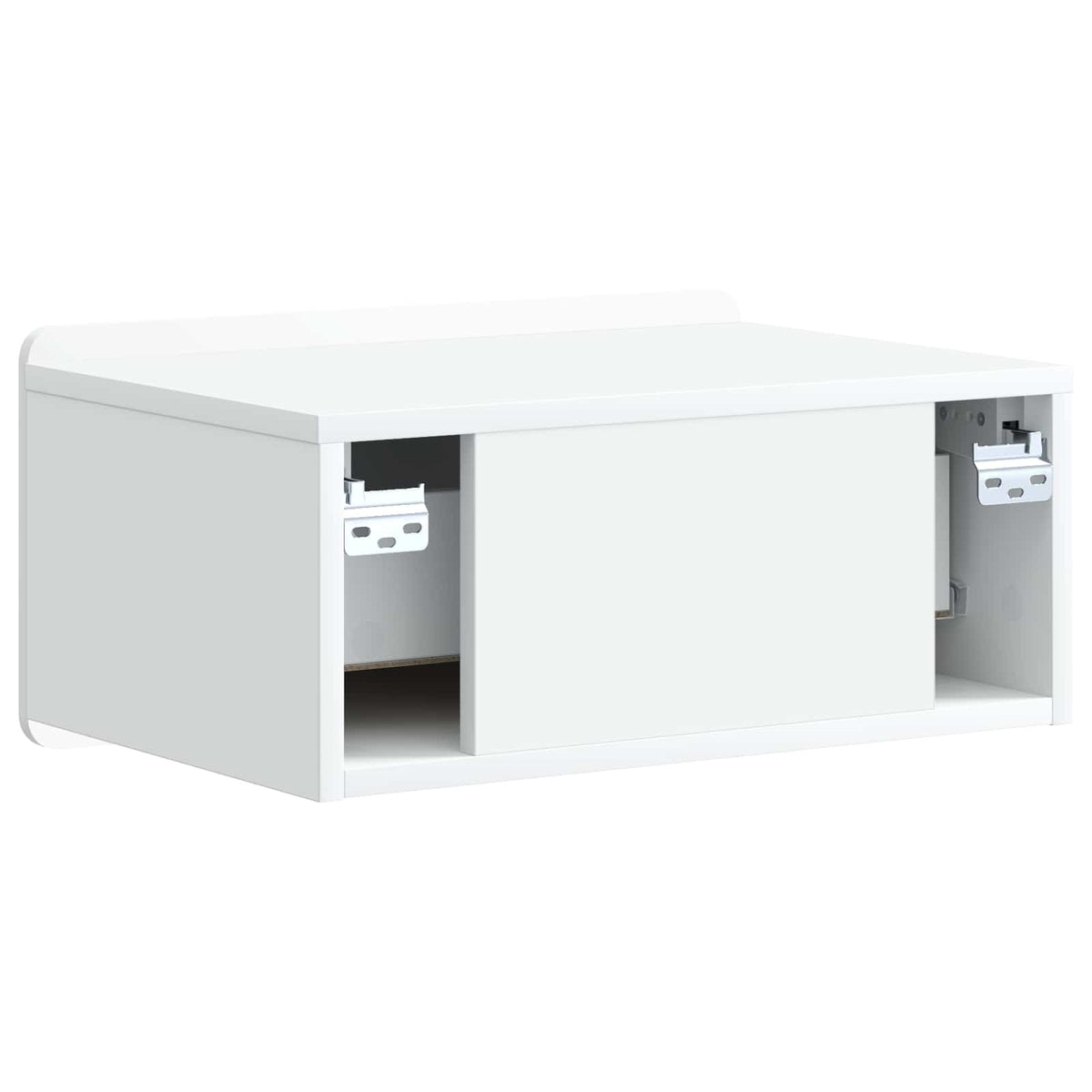 Væghængt Natbord 2 stk. Hvid 49 x 34,5 x 24 cm Konstrueret træ
