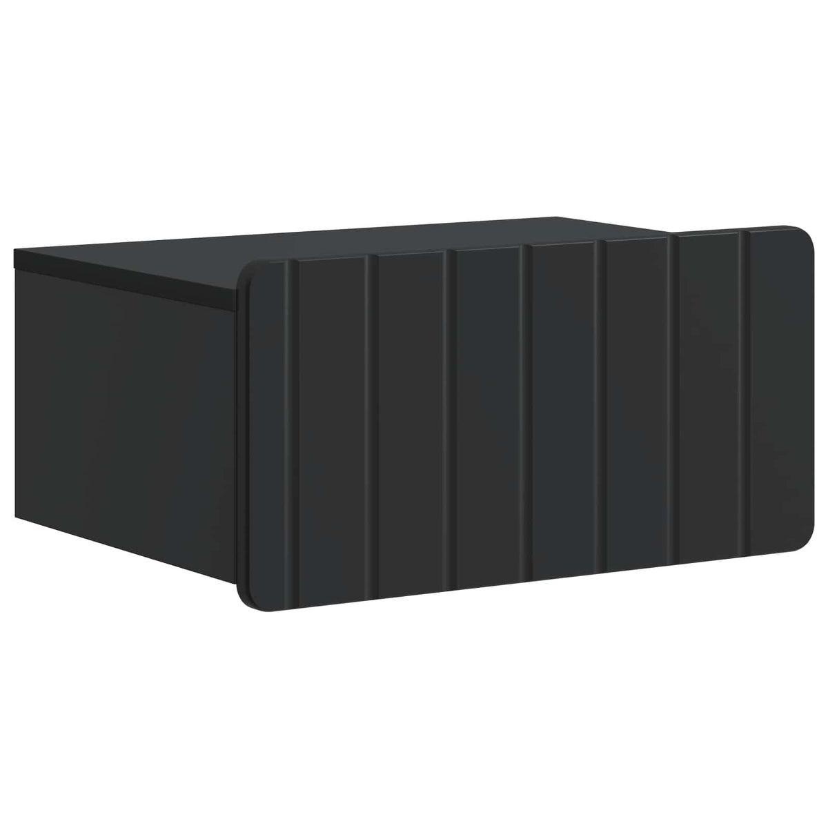 Væghængt Natbord Sort 49 x 34,5 x 24 cm Konstrueret træ