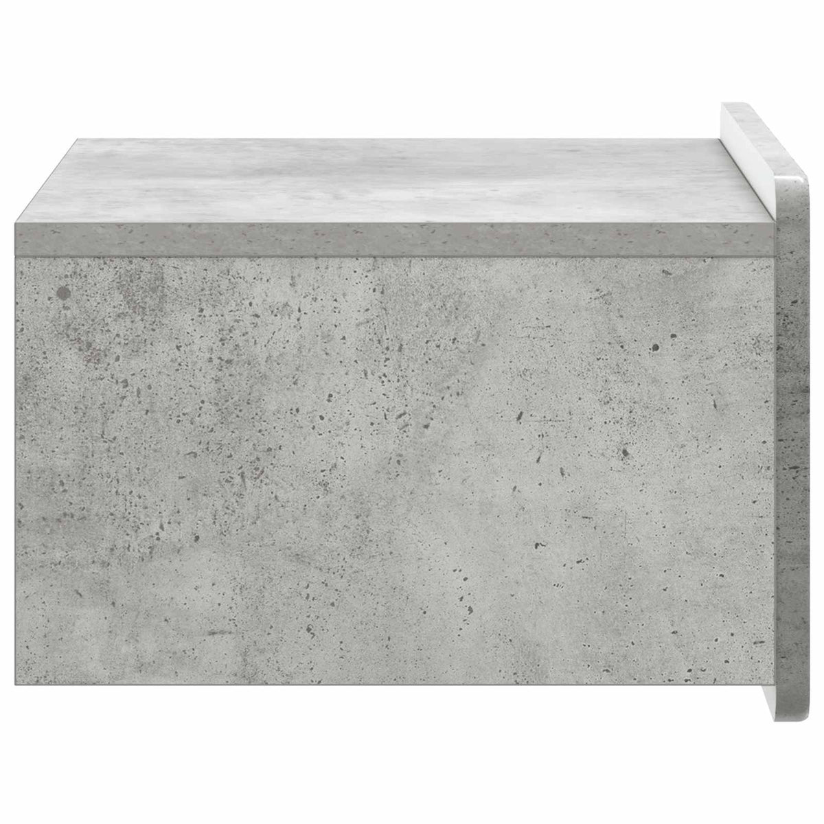 Væghængt Natbord Betongrå 49 x 34,5 x 24 cm Konstrueret træ