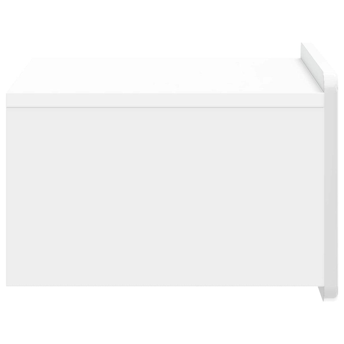 Væghængt Natbord 2 stk. Hvid højglans 49 x 34,5 x 24 cm