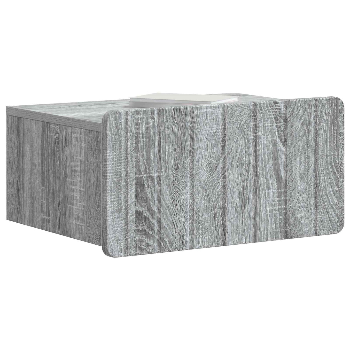 Væghængt Natbord 2 stk. Grå sonoma-eg 49 x 34,5 x 24 cm