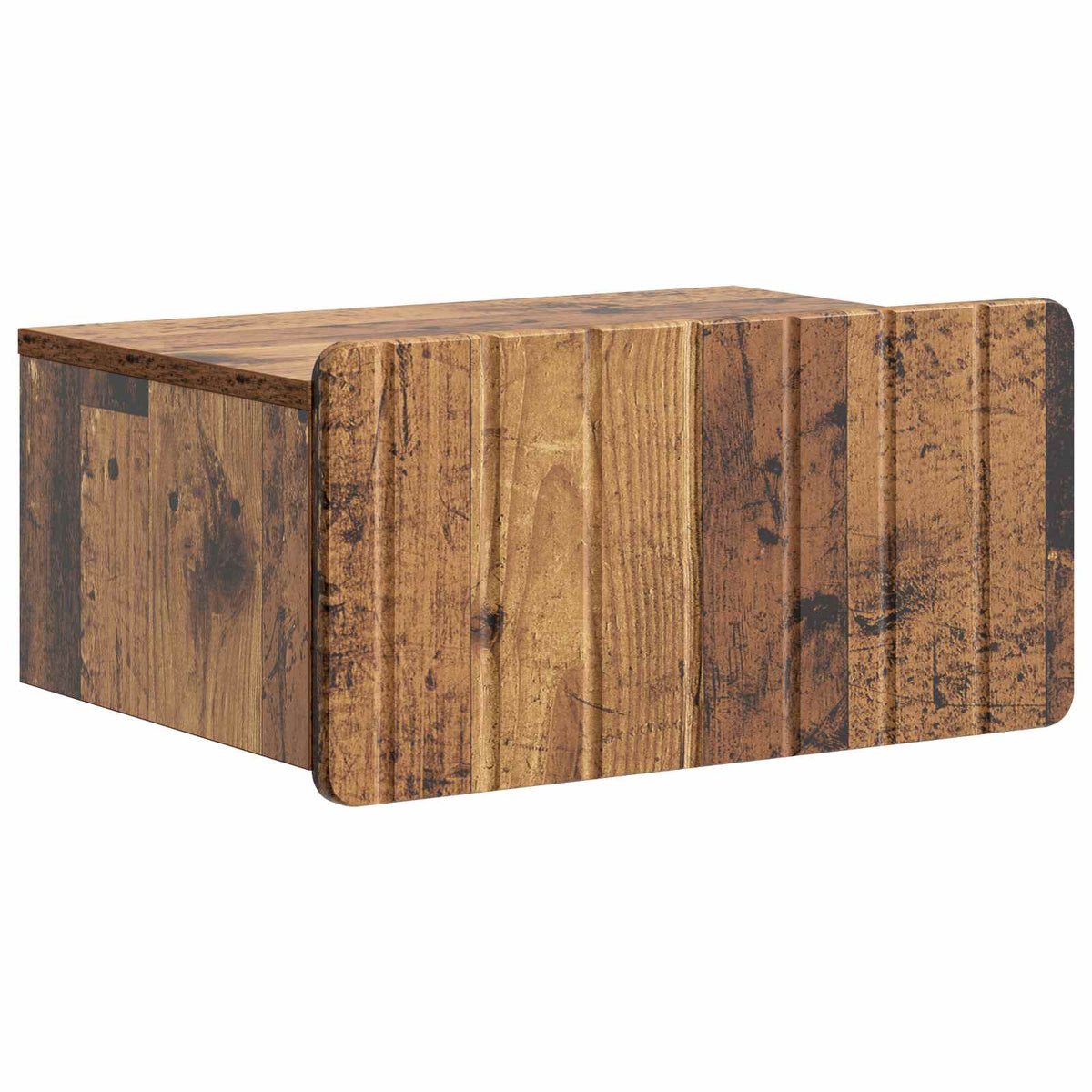 Væghængt Natbord Gammelt træ 49 x 34,5 x 24 cm Konstrueret træ