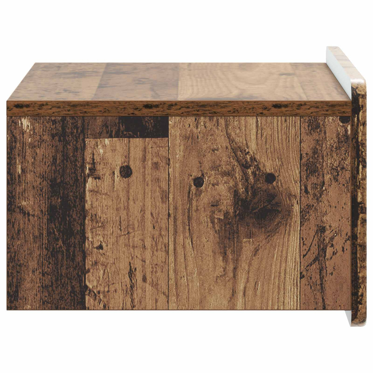 Væghængt Natbord 2 stk. Gammelt træ 49 x 34,5 x 24 cm