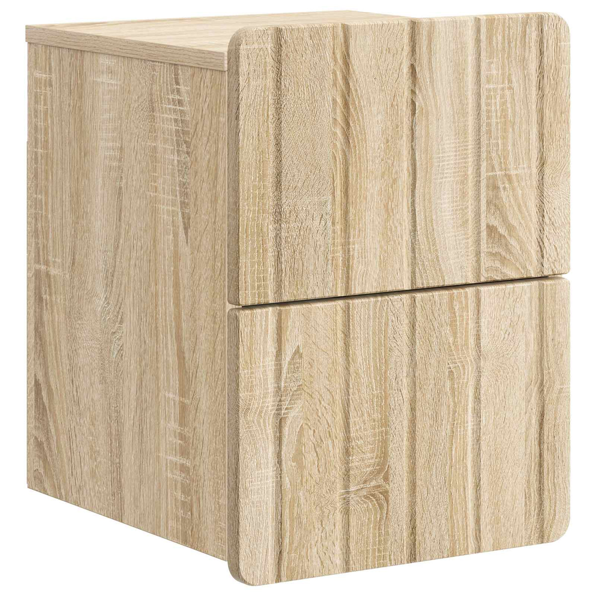 Væghængt Natbord Sonoma-eg 33 x 34,5 x 43 cm Konstrueret træ