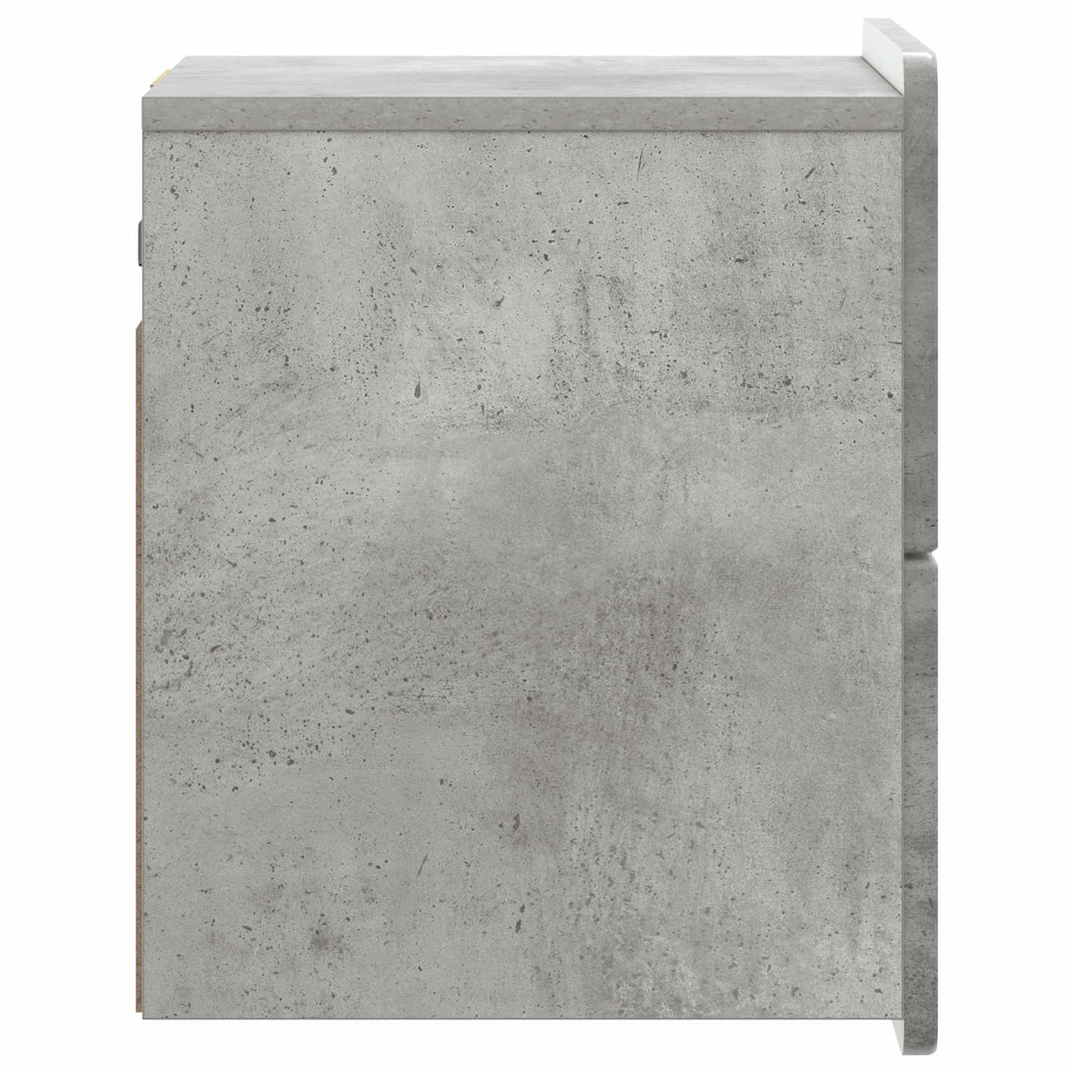 Væghængt Natbord Betongrå 33 x 34,5 x 43 cm Konstrueret træ
