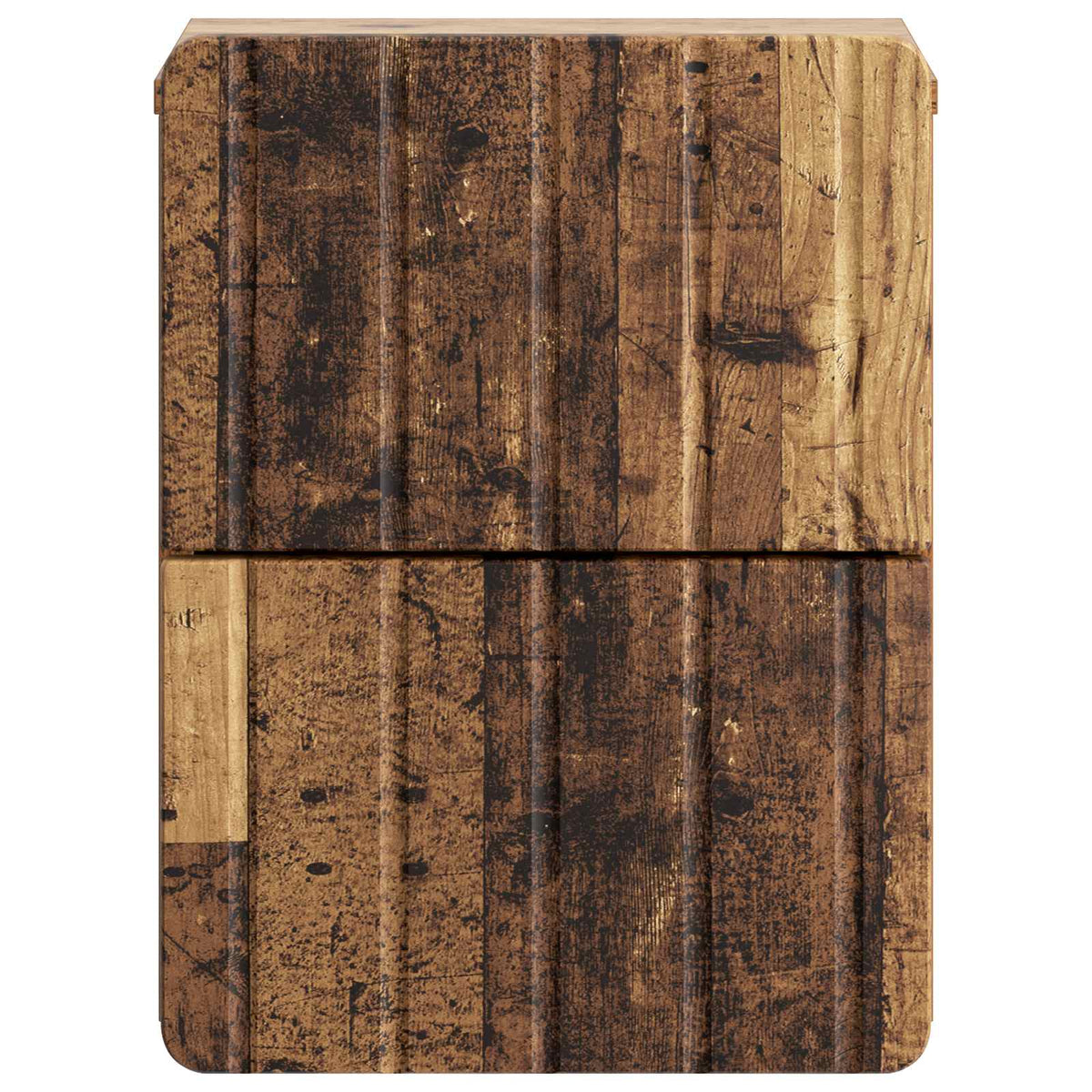Væghængt Natbord Gammelt træ 33 x 34,5 x 43 cm Konstrueret træ