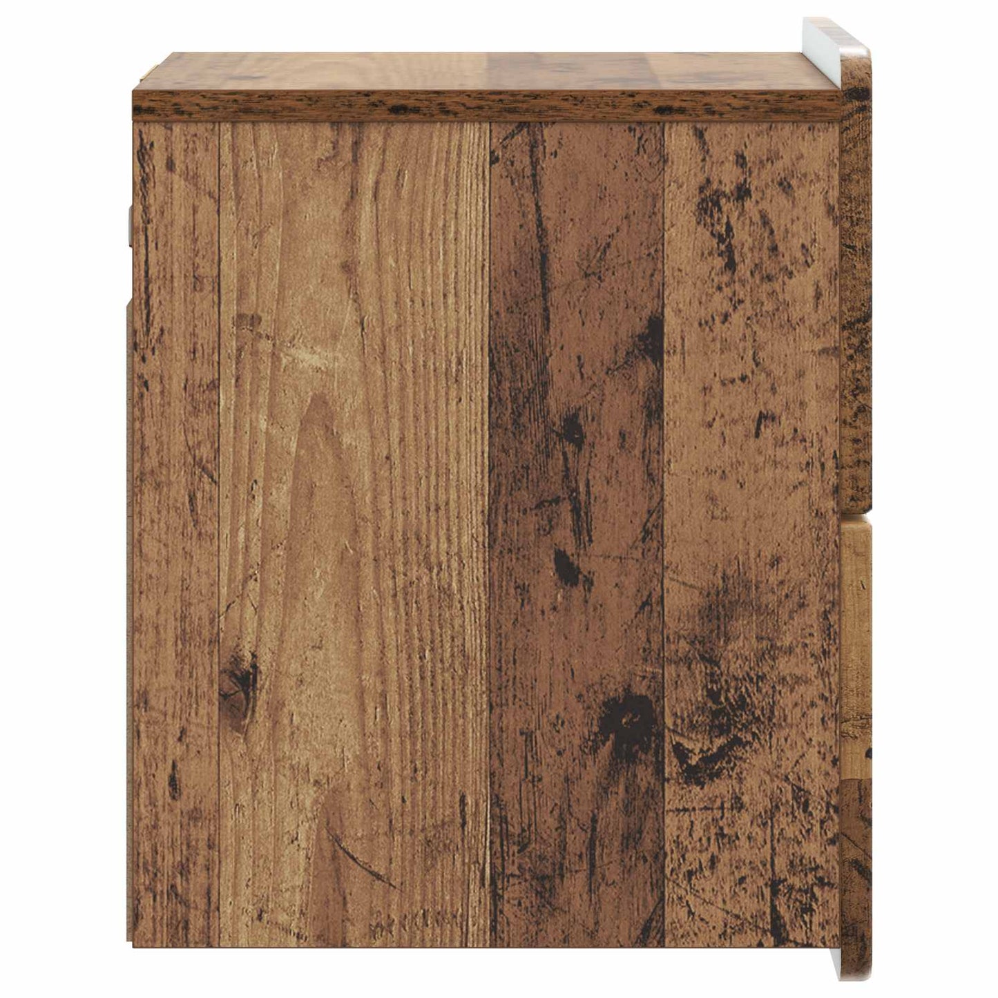 Væghængt Natbord Gammelt træ 33 x 34,5 x 43 cm Konstrueret træ
