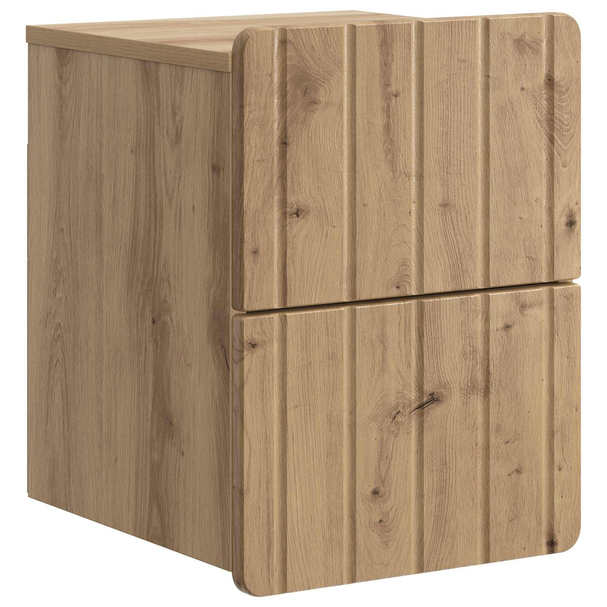 Væghængt Natbord 2 stk. Artisan-eg 33 x 34,5 x 43 cm