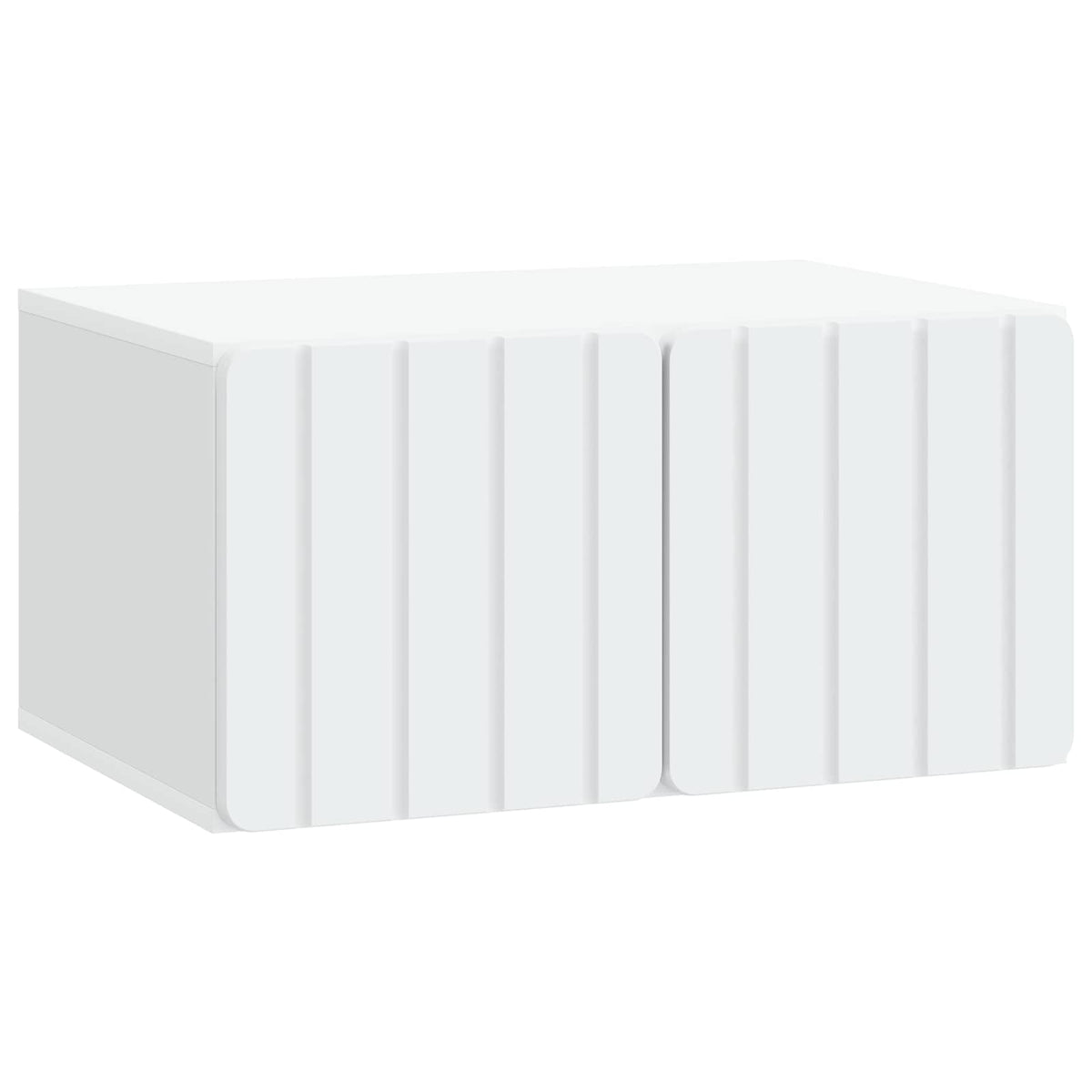 Væghængt TV-skab 59,5 x 41 x 30 cm Hvid Konstrueret træ