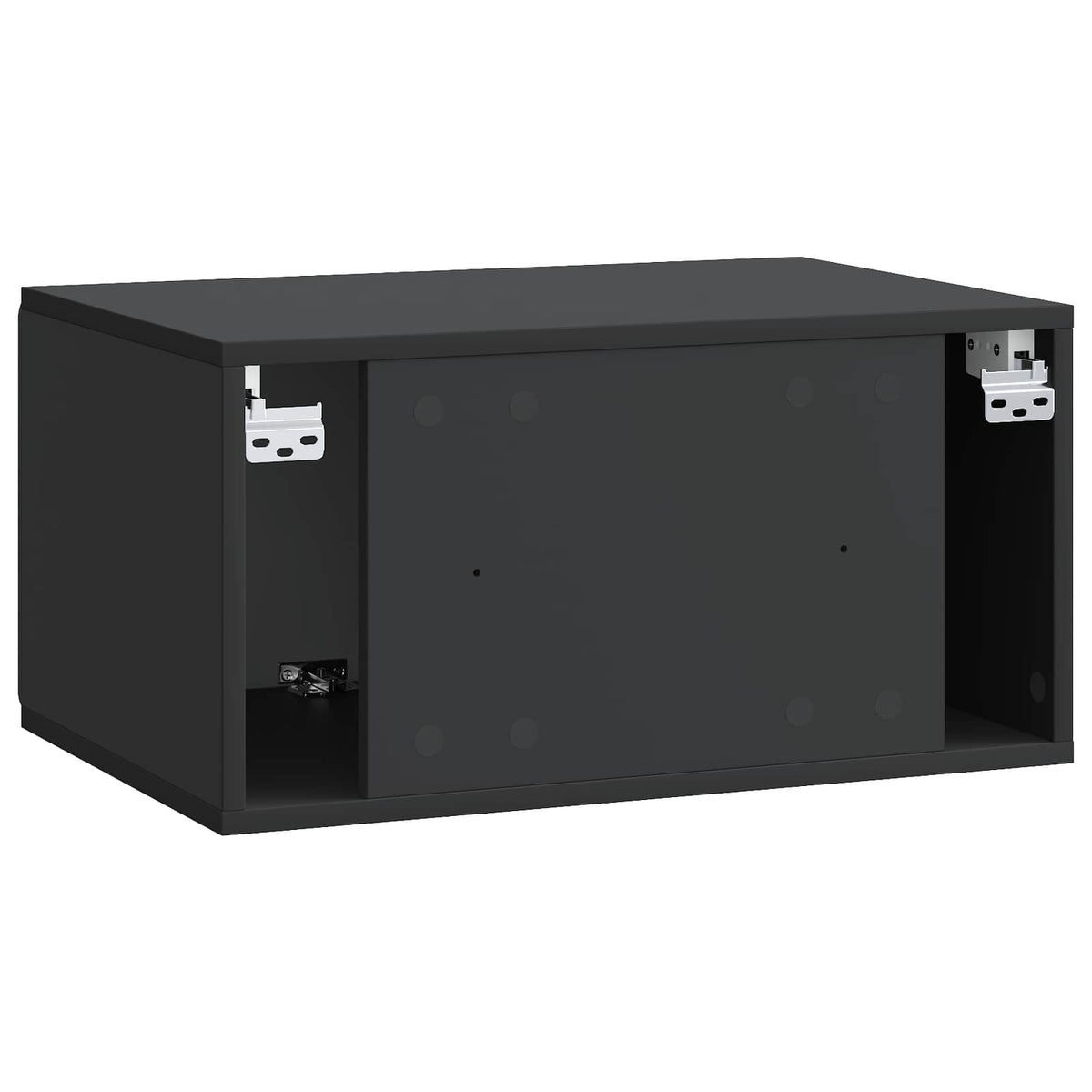 Væghængt TV-skab 59,5 x 41 x 30 cm Sort Konstrueret træ