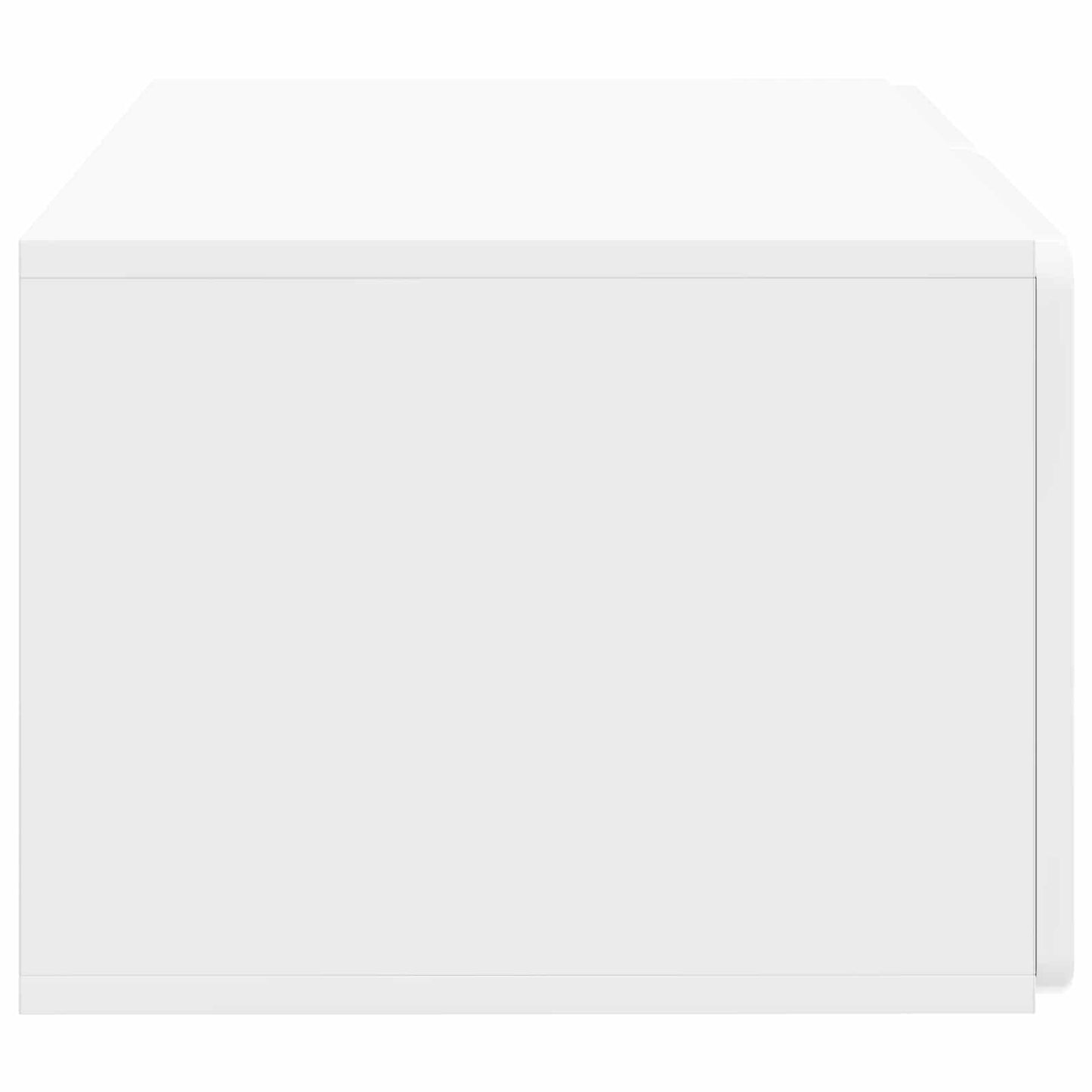 Væghængt TV-skab 59,5 x 41 x 30 cm Hvid højglans
