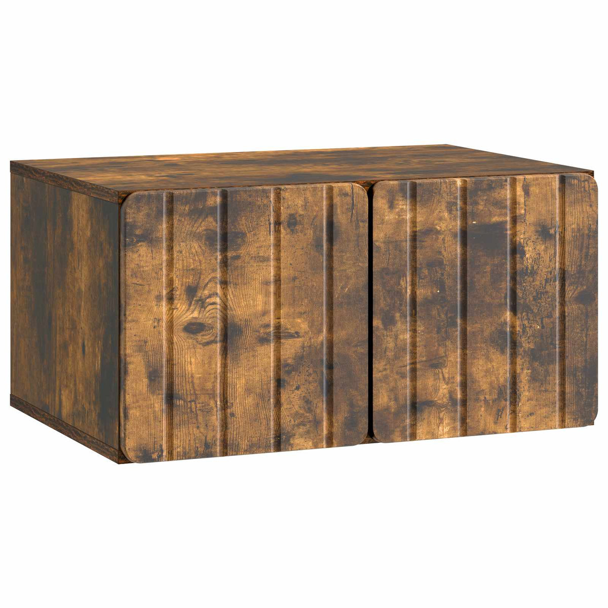 Væghængt TV-skab 59,5 x 41 x 30 cm Røget eg Konstrueret træ