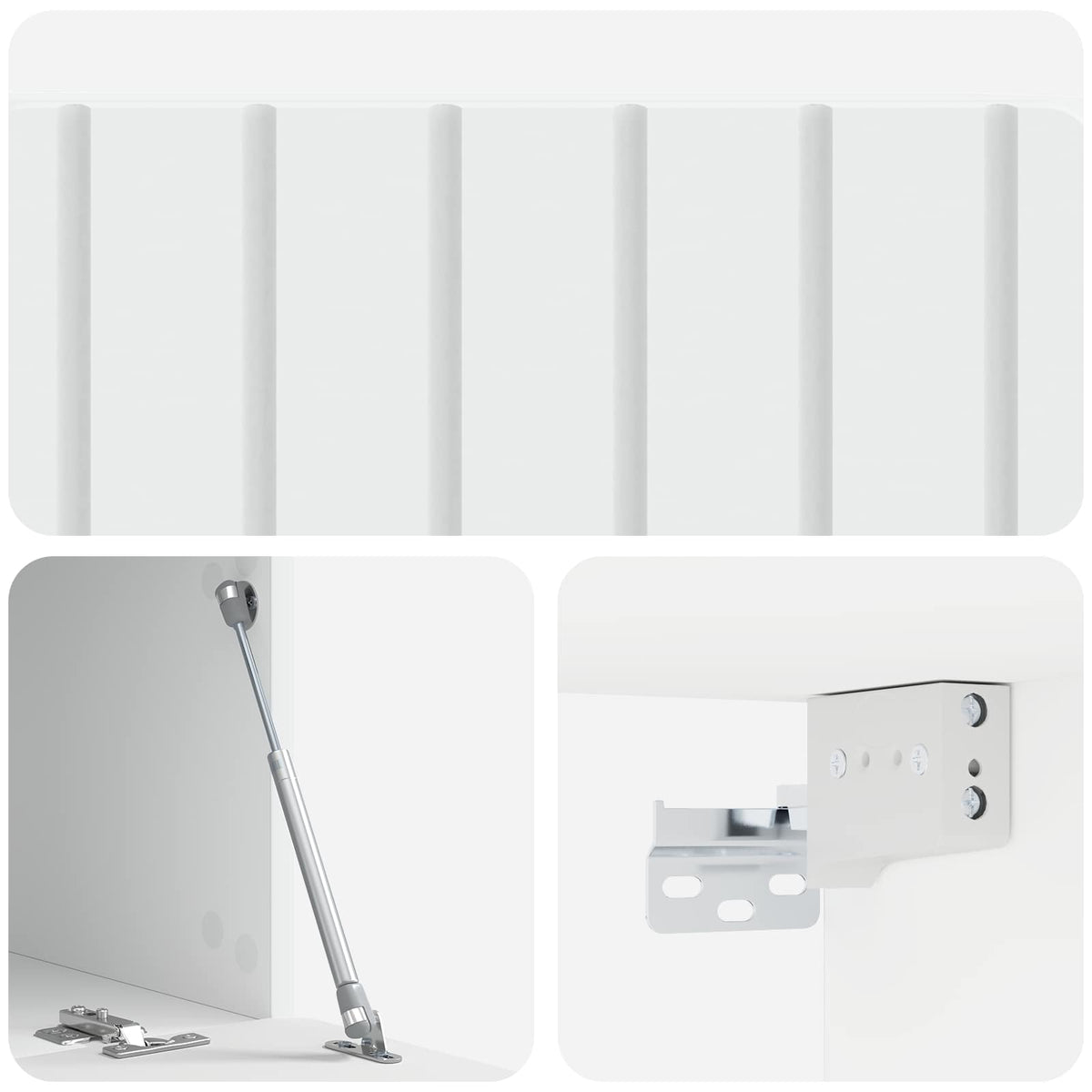 Væghængt TV-skab 78,5 x 41 x 30 cm Hvid Konstrueret træ