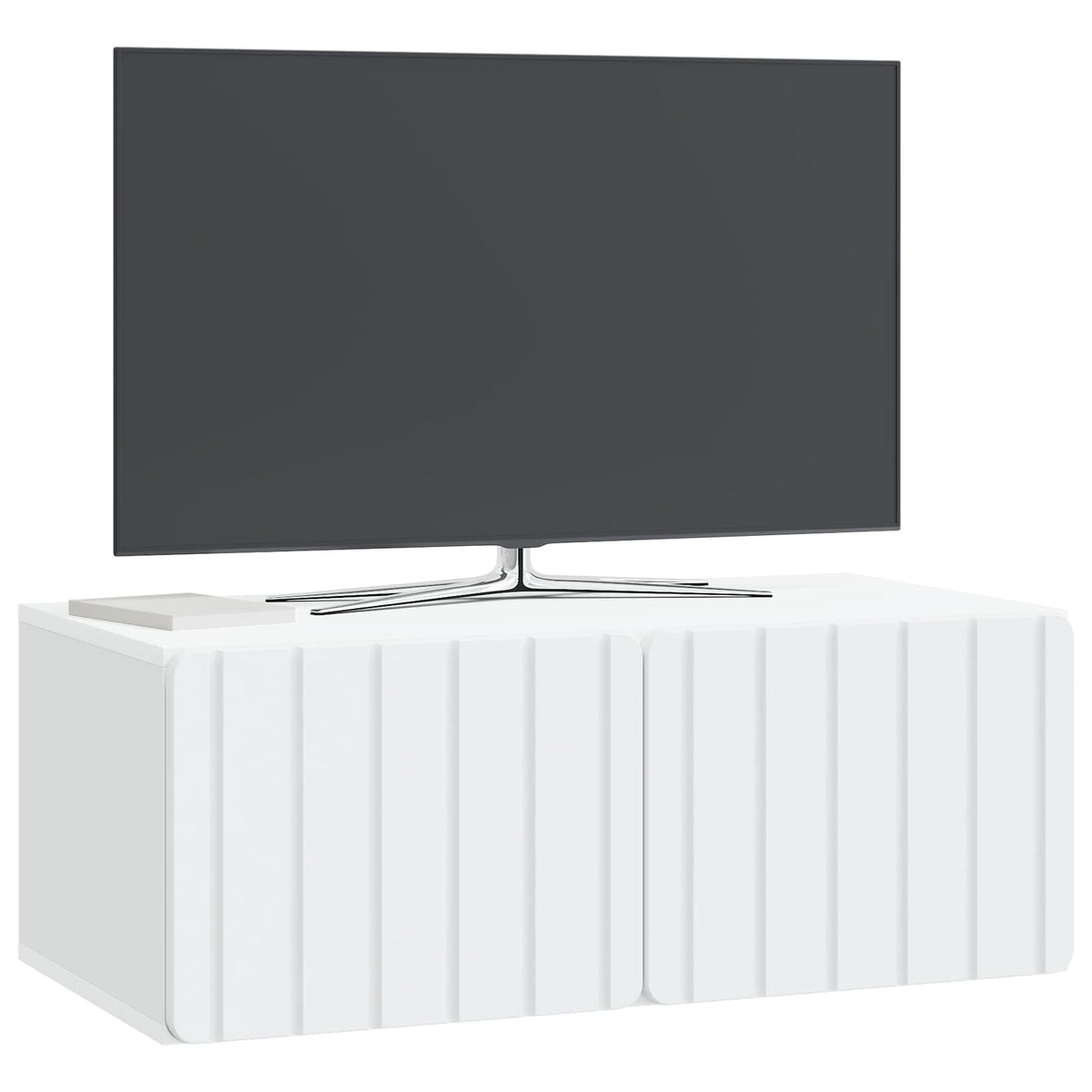 Væghængt TV-skab 78,5 x 41 x 30 cm Hvid Konstrueret træ