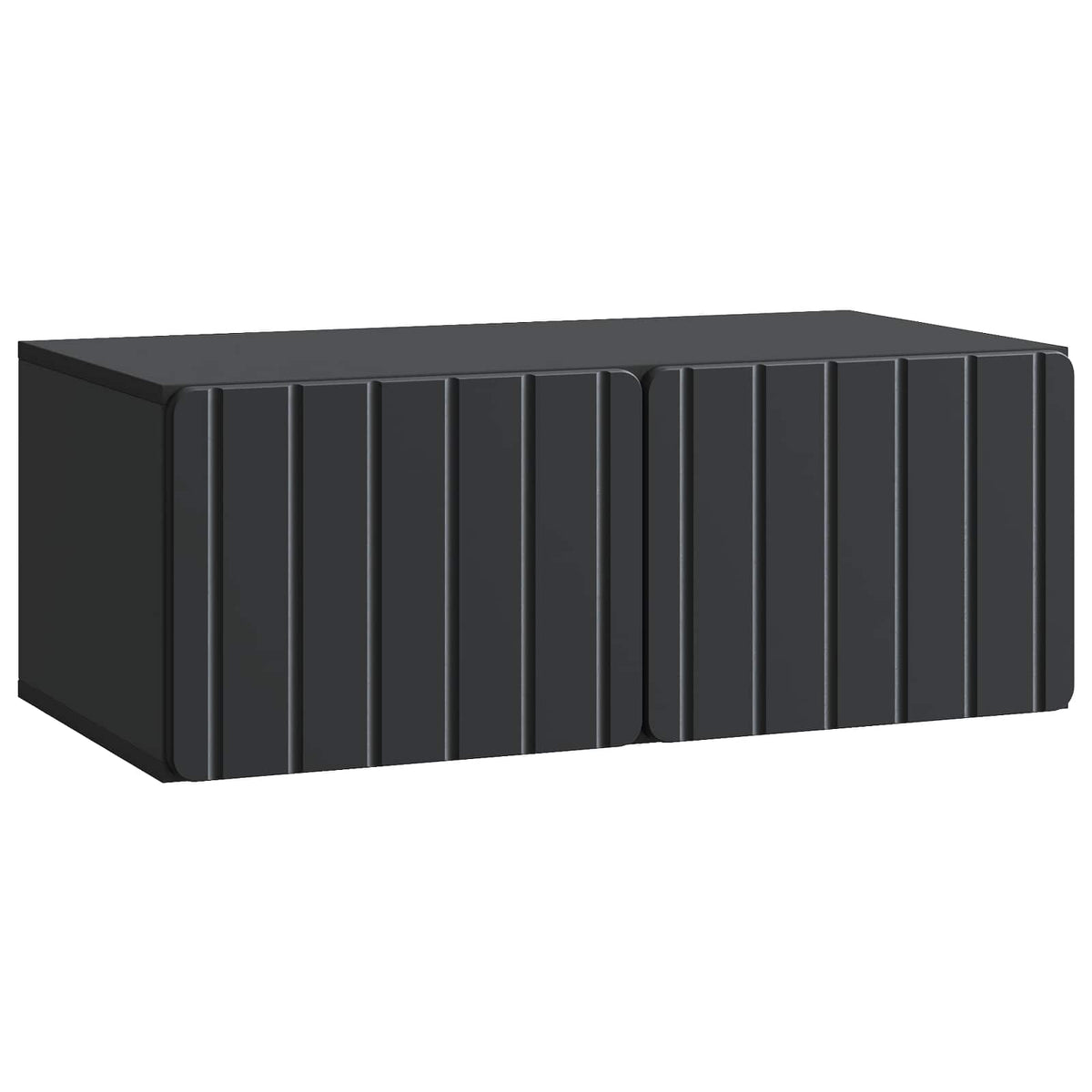Væghængt TV-skab 78,5 x 41 x 30 cm Sort Konstrueret træ