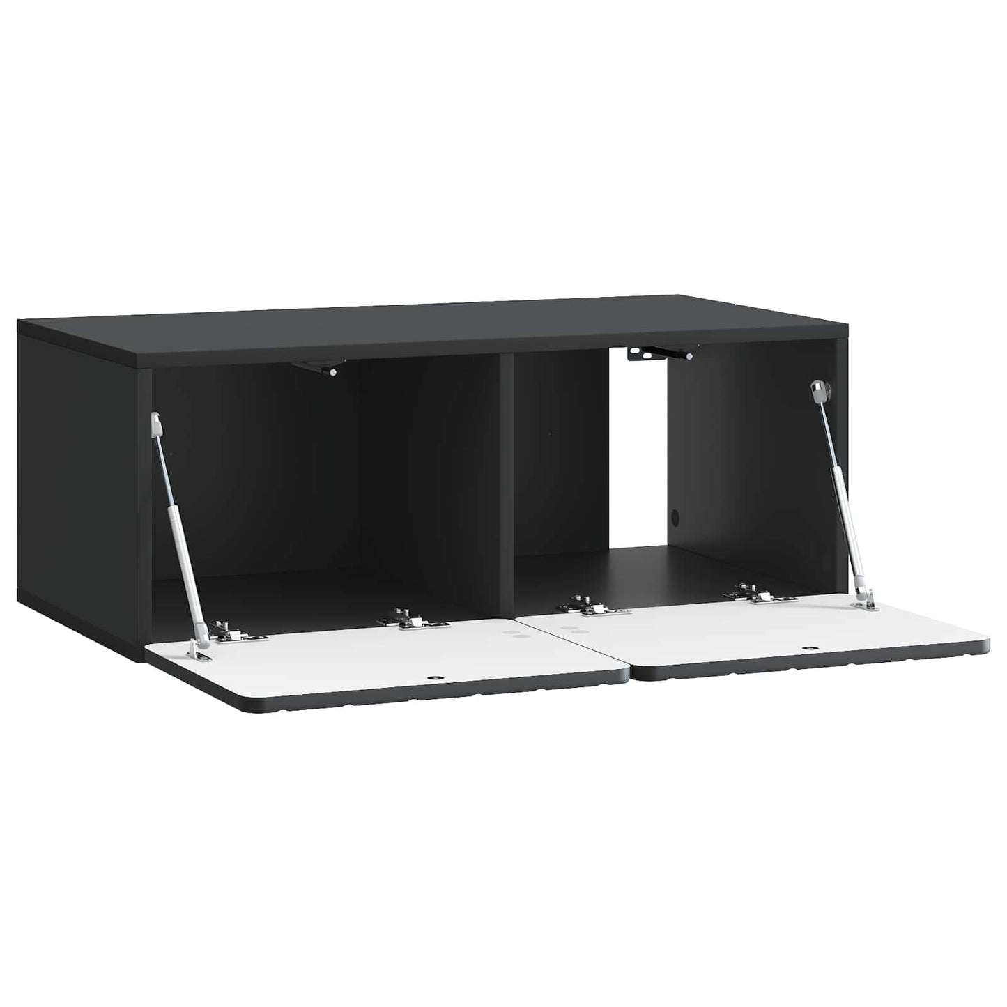 Væghængt TV-skab 78,5 x 41 x 30 cm Sort Konstrueret træ