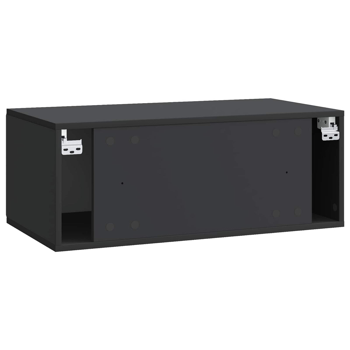 Væghængt TV-skab 78,5 x 41 x 30 cm Sort Konstrueret træ