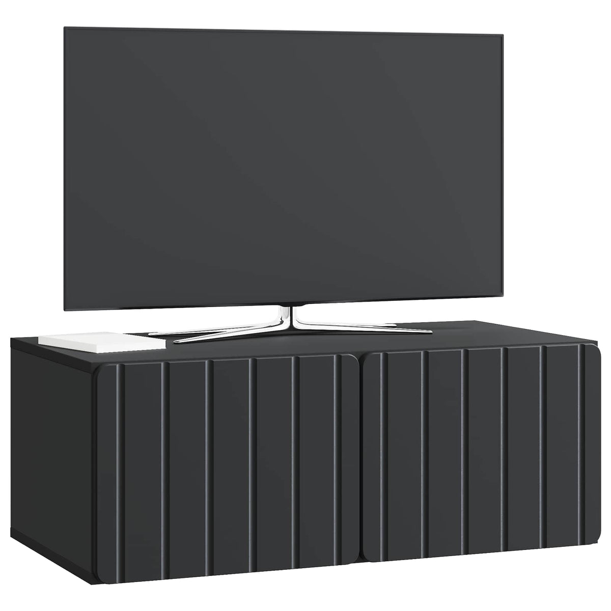 Væghængt TV-skab 78,5 x 41 x 30 cm Sort Konstrueret træ