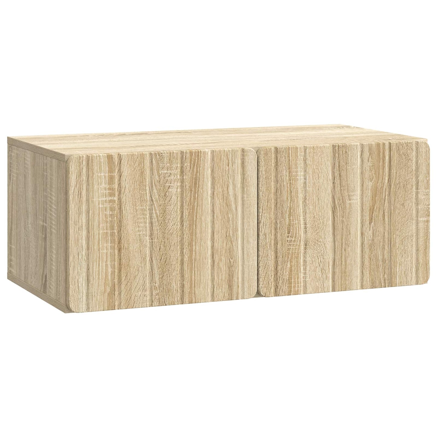Væghængt TV-skab 78,5 x 41 x 30 cm Sonoma-eg Konstrueret træ