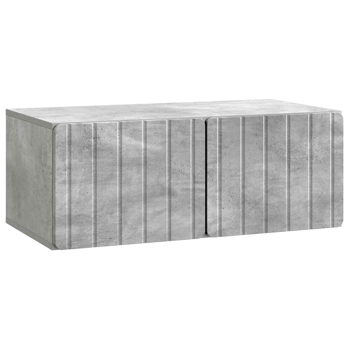 Væghængt TV-skab 78,5 x 41 x 30 cm Betongrå Konstrueret træ