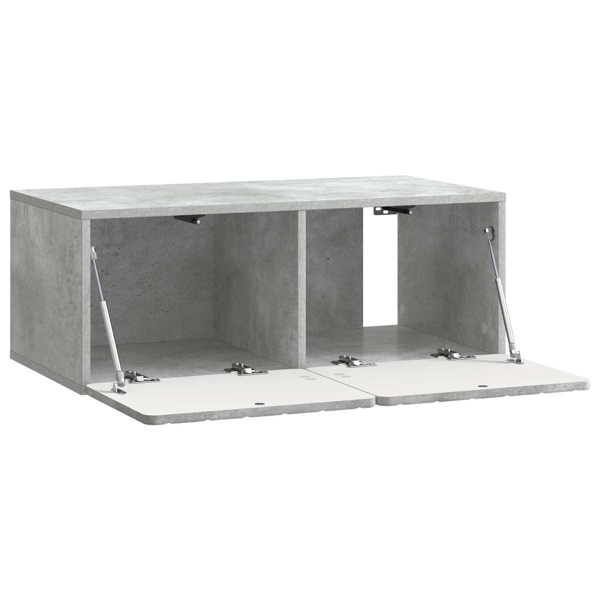 Væghængt TV-skab 78,5 x 41 x 30 cm Betongrå Konstrueret træ