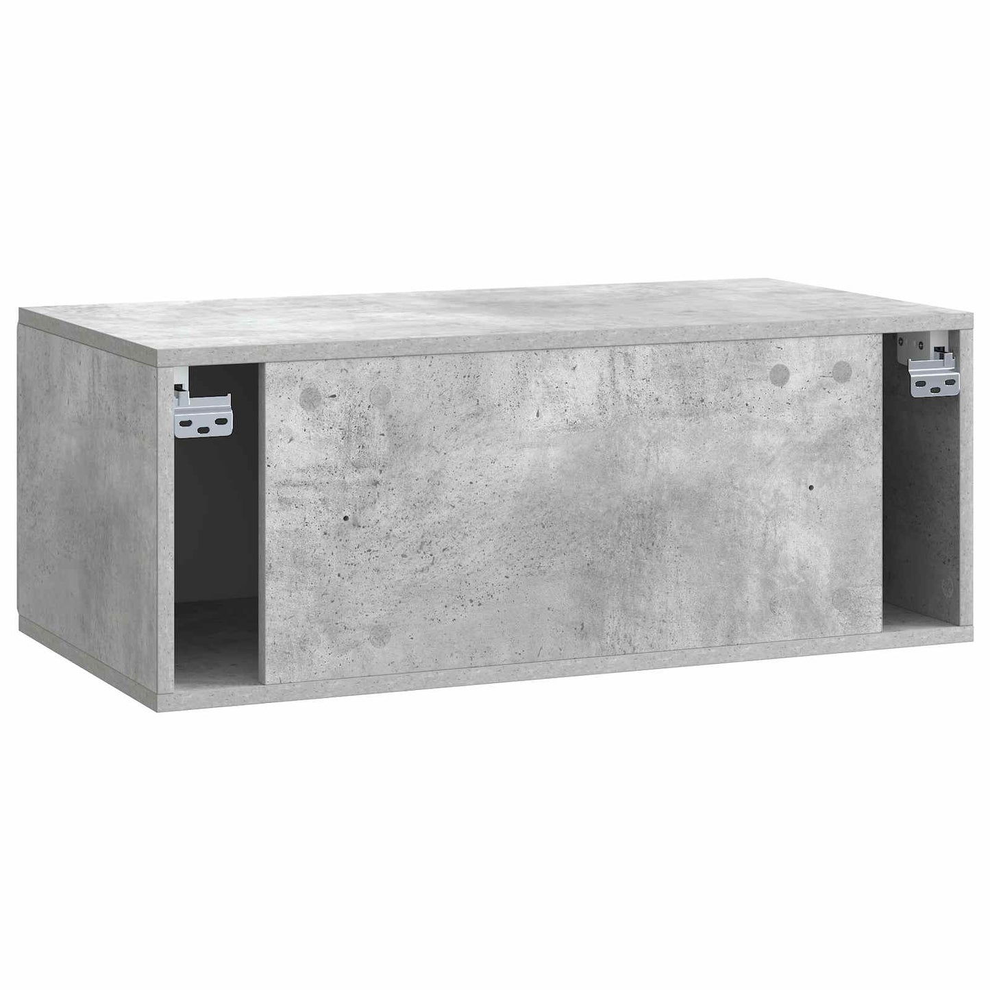 Væghængt TV-skab 78,5 x 41 x 30 cm Betongrå Konstrueret træ