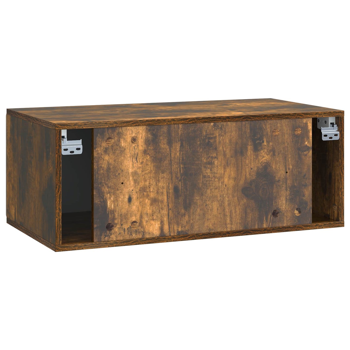 Væghængt TV-skab 78,5 x 41 x 30 cm Røget eg Konstrueret træ