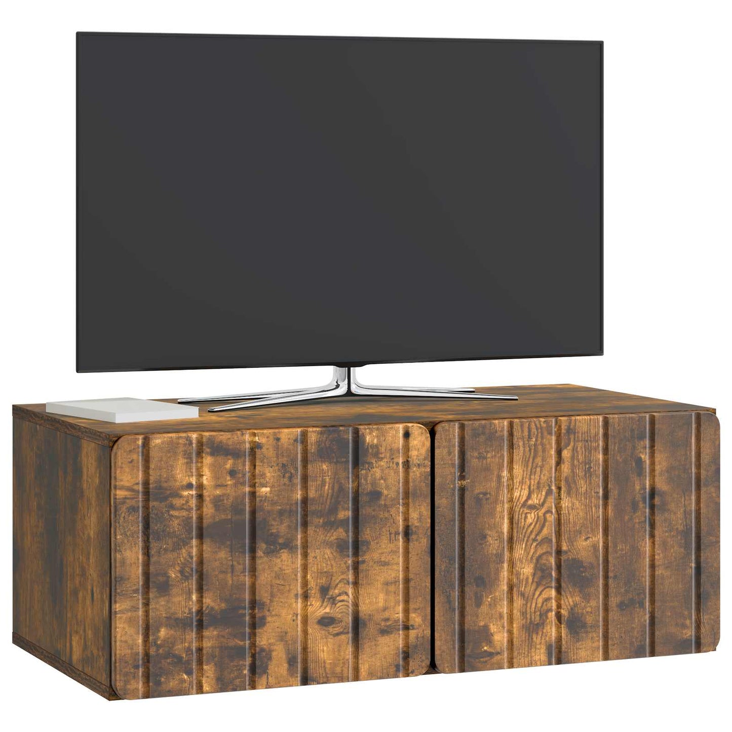 Væghængt TV-skab 78,5 x 41 x 30 cm Røget eg Konstrueret træ