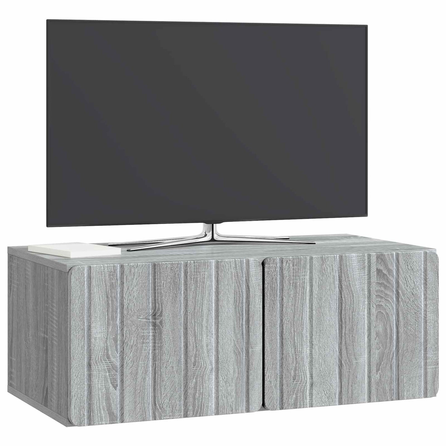 Væghængt TV-skab 78,5 x 41 x 30 cm Grå Sonoma Konstrueret træ