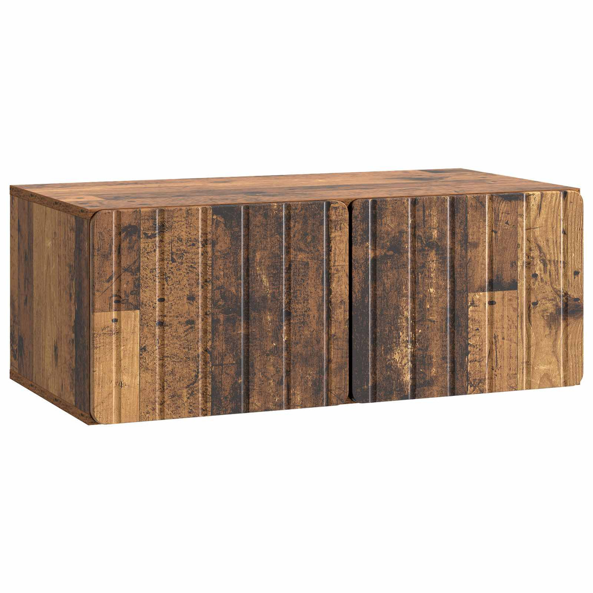 Væghængt TV-skab 78,5 x 41 x 30 cm Gammelt træ Konstrueret træ