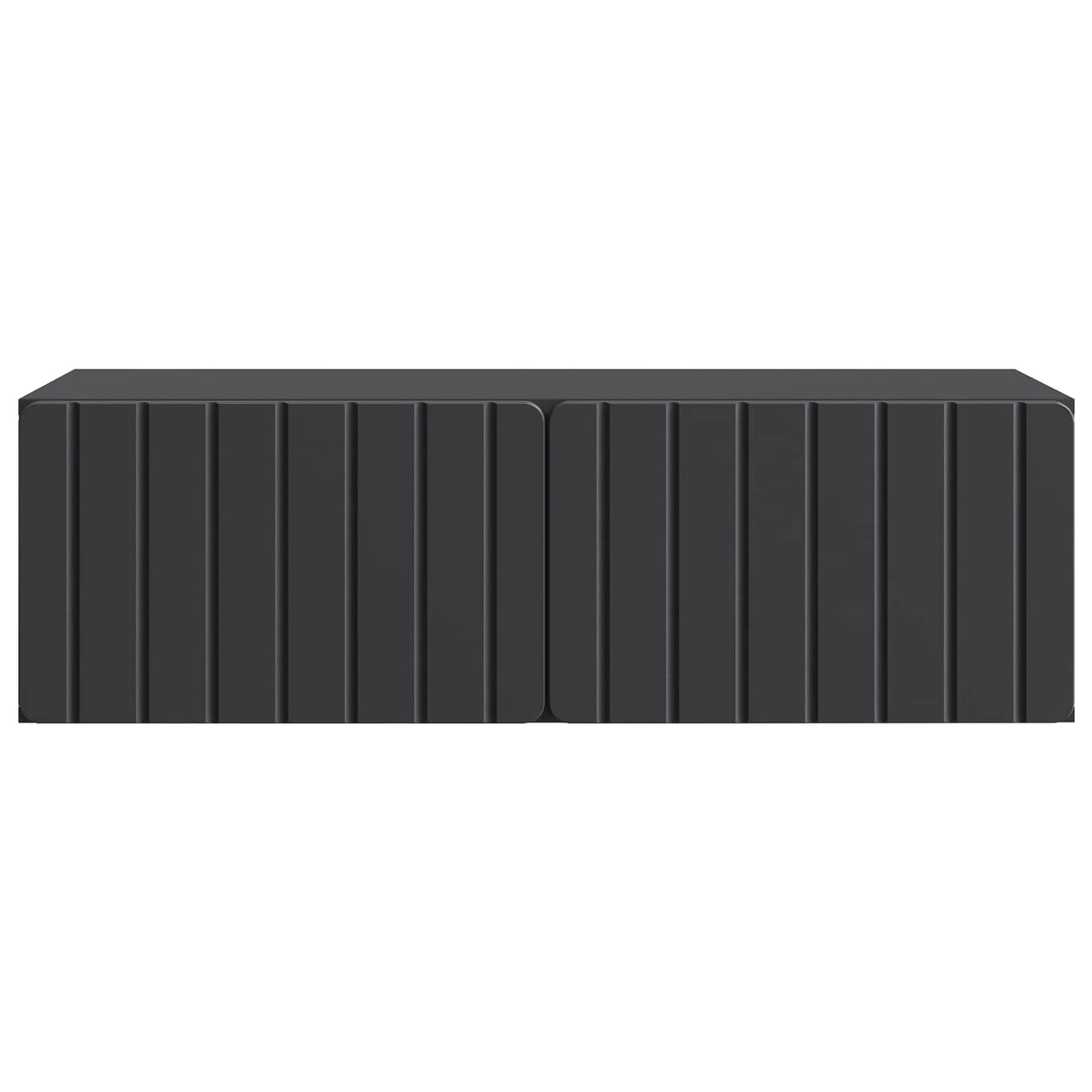 Væghængt TV-skab 98 x 41 x 30 cm Sort Konstrueret træ