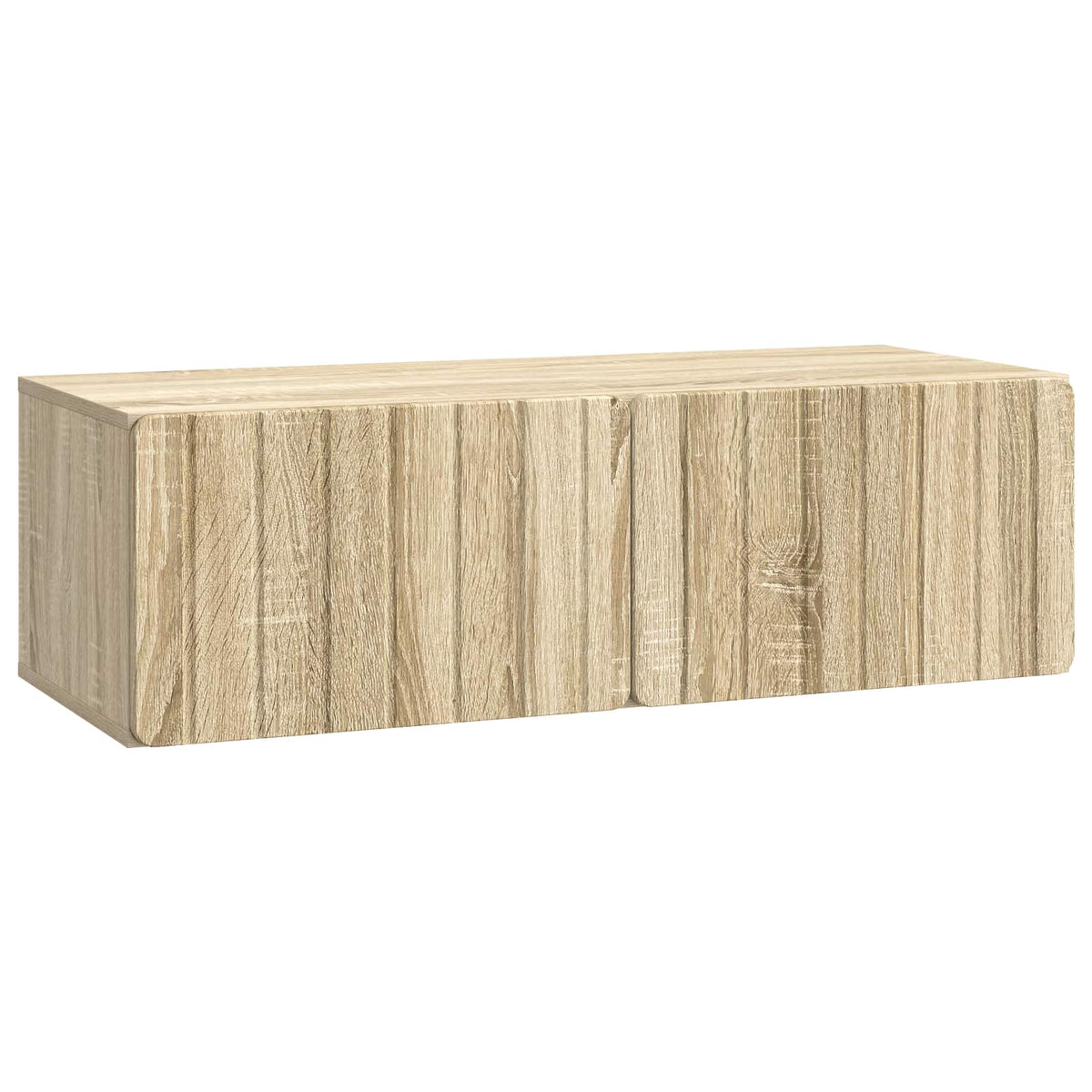 Væghængt TV-skab 98 x 41 x 30 cm Sonoma-eg Konstrueret træ