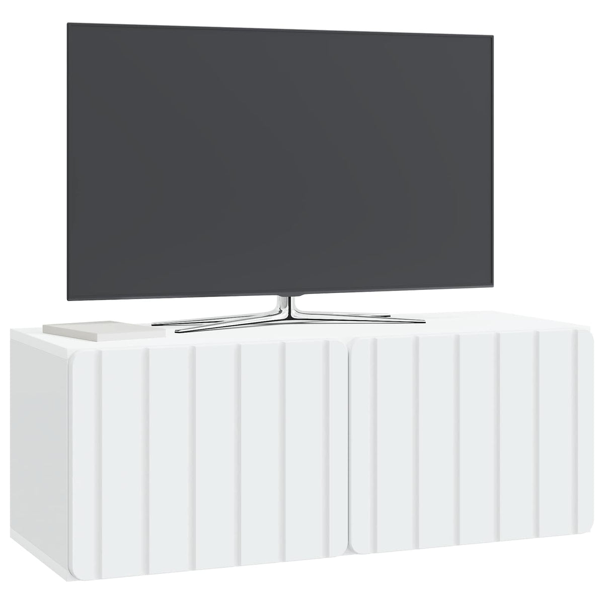 Væghængt TV-skab 78,5 x 31 x 30 cm Hvid Konstrueret træ