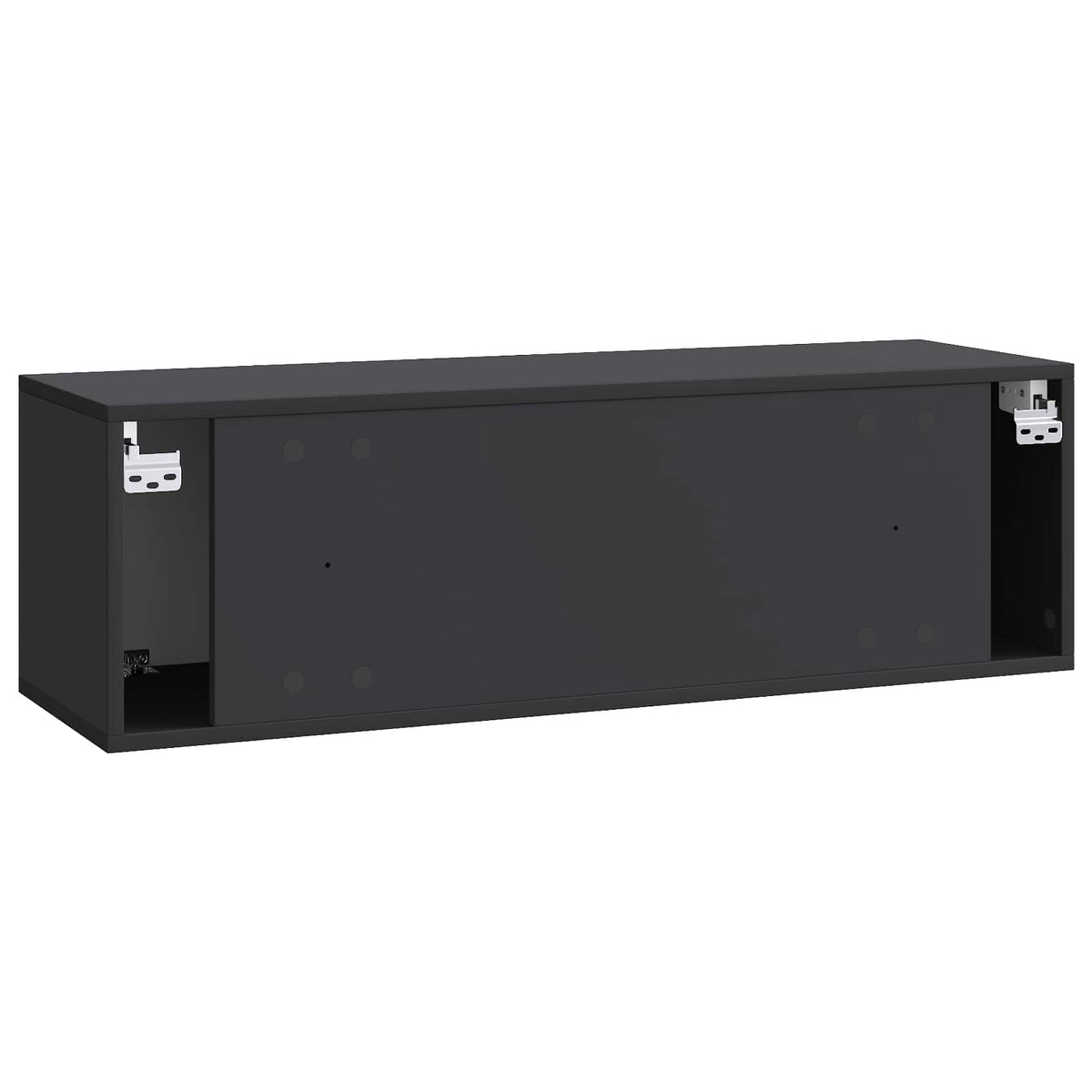 Væghængt TV-skab 98 x 31 x 30 cm Sort Konstrueret træ