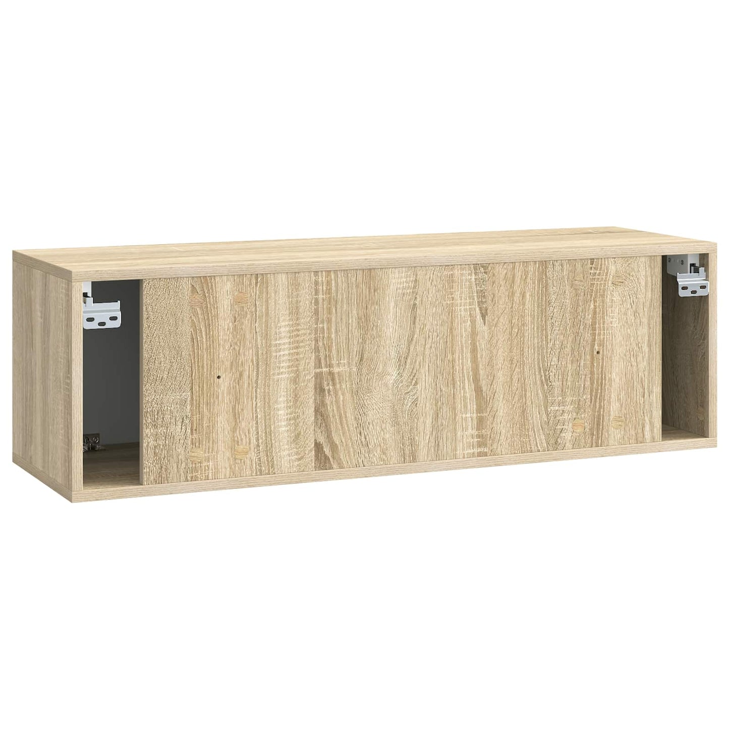 Væghængt TV-skab 98 x 31 x 30 cm Sonoma-eg Konstrueret træ